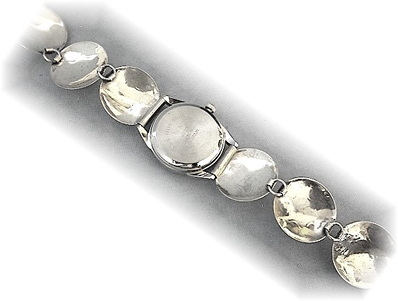 Native American Accutime Watch Sterling Silver Band