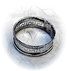 Napkin Ring Sterling Silver Hallmarked English 1932
