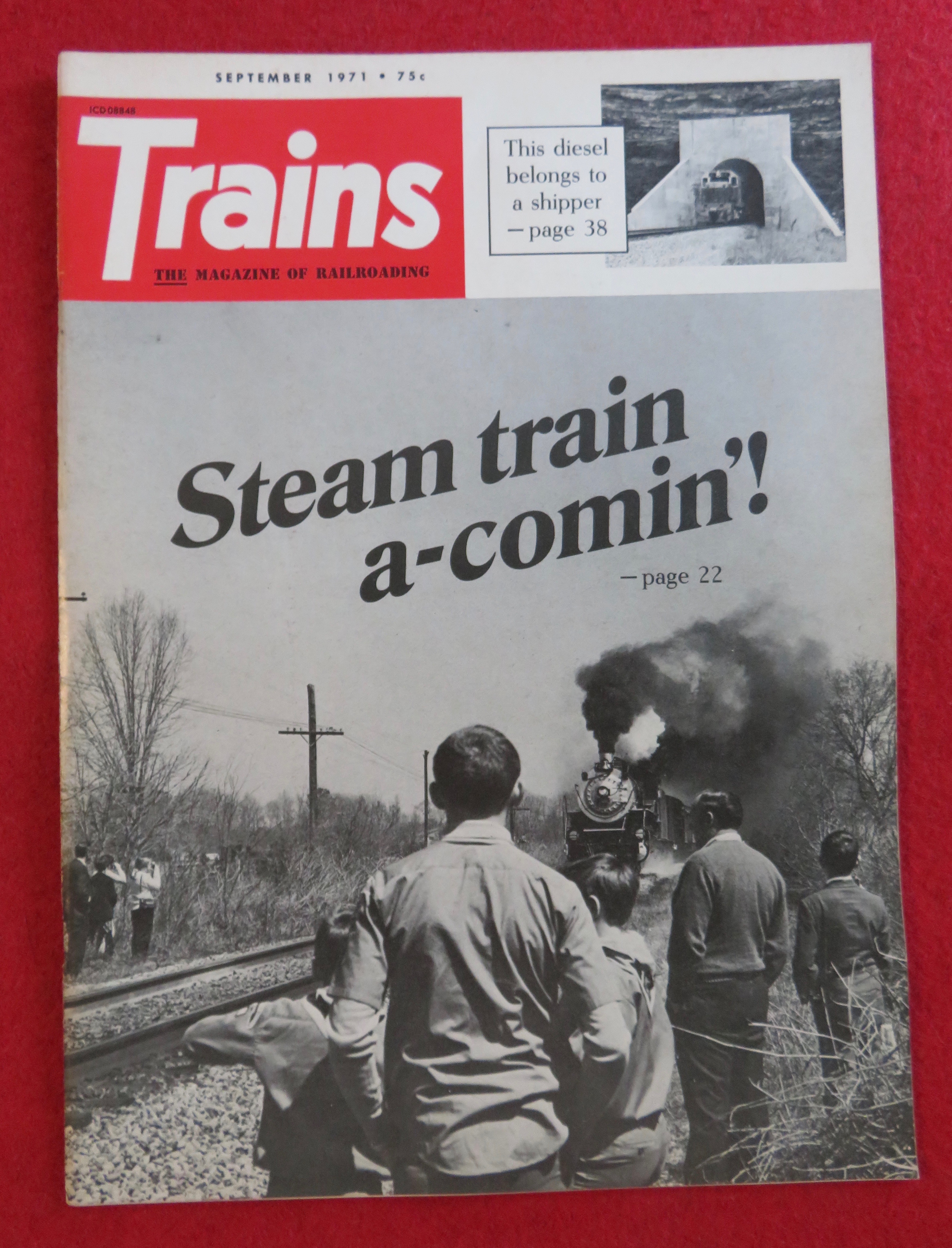 Trains Magazine September 1971 Steam Train