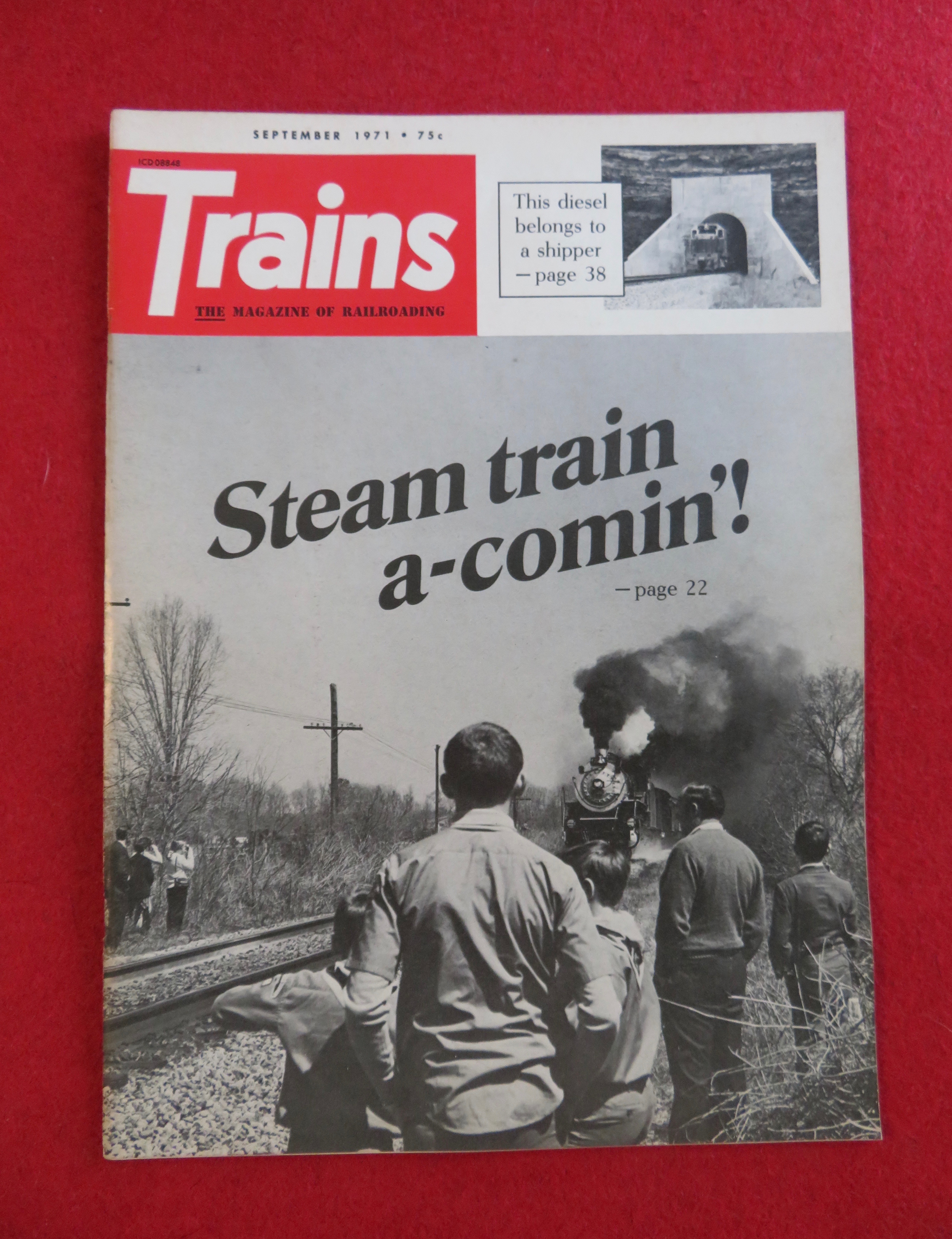 Trains Magazine September 1971 Steam Train