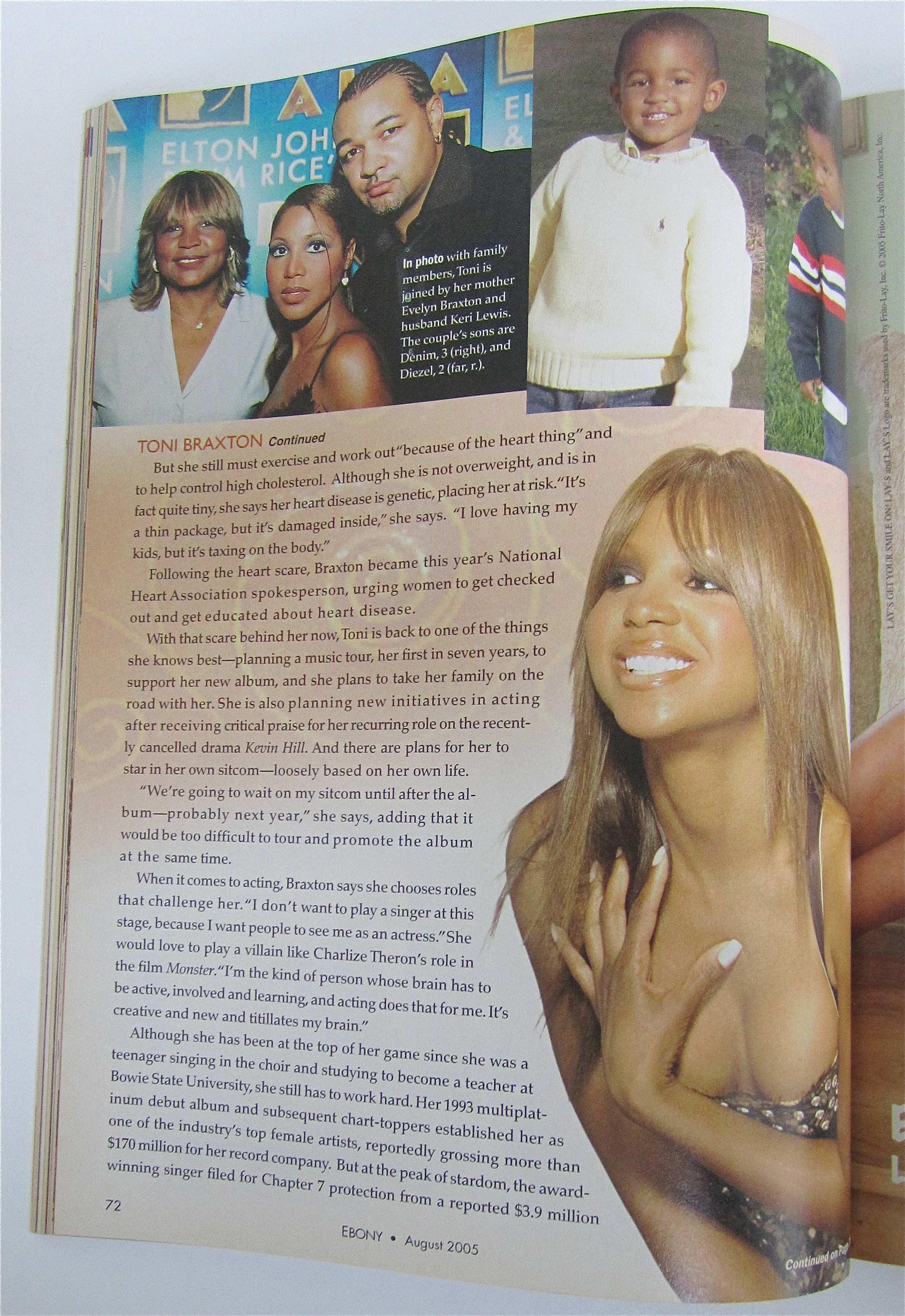 Ebony Magazine August 2005 Toni Braxton