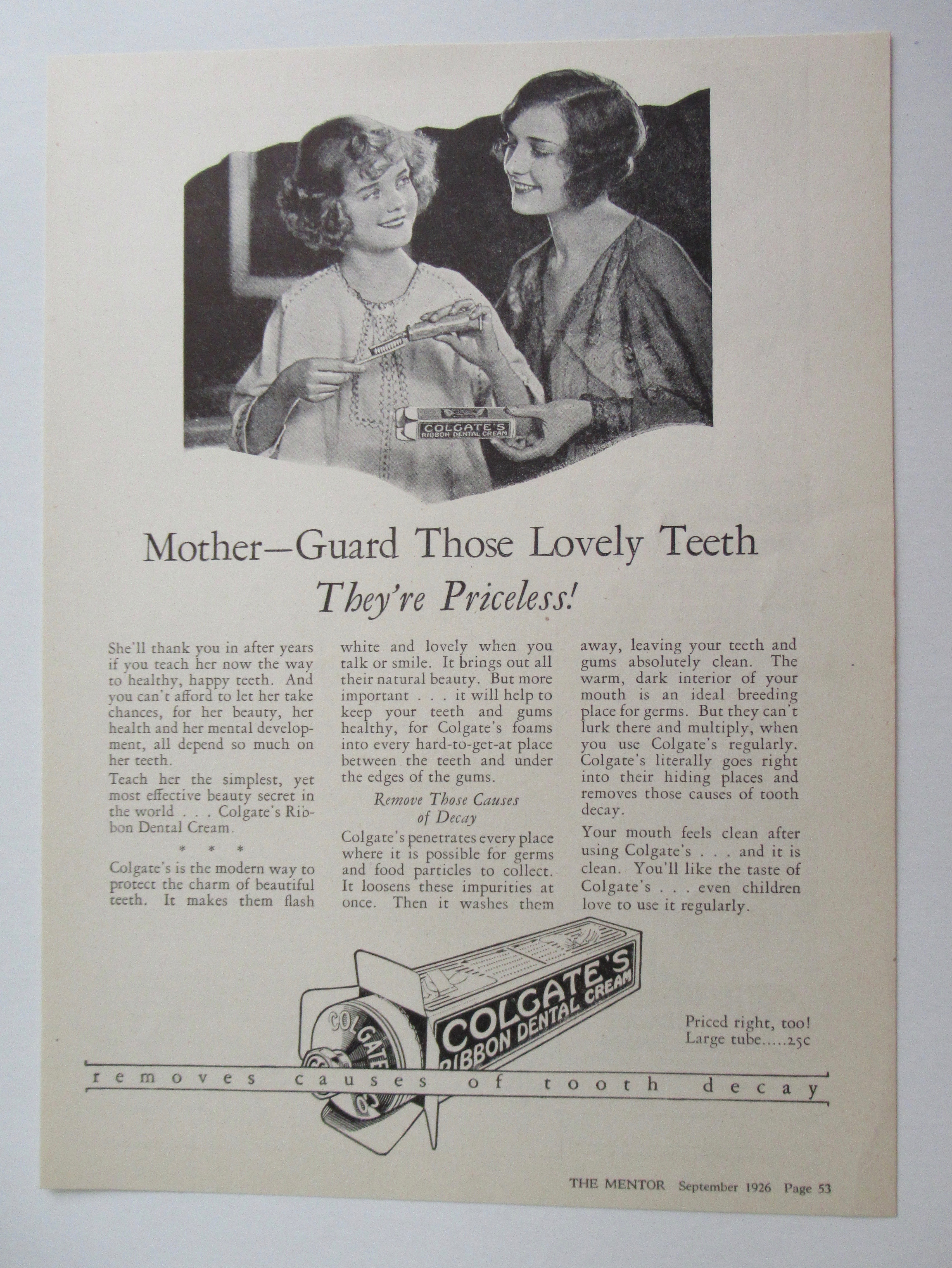 1926 Colgate Ribbon Dental Cream w/ Women Talking