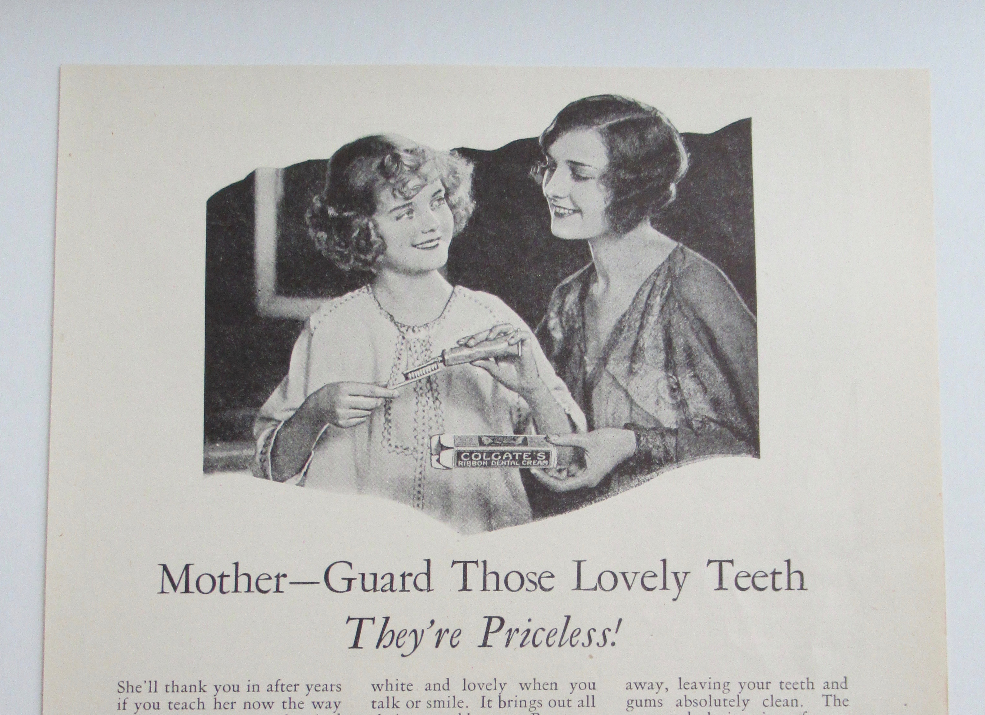 1926 Colgate Ribbon Dental Cream w/ Women Talking