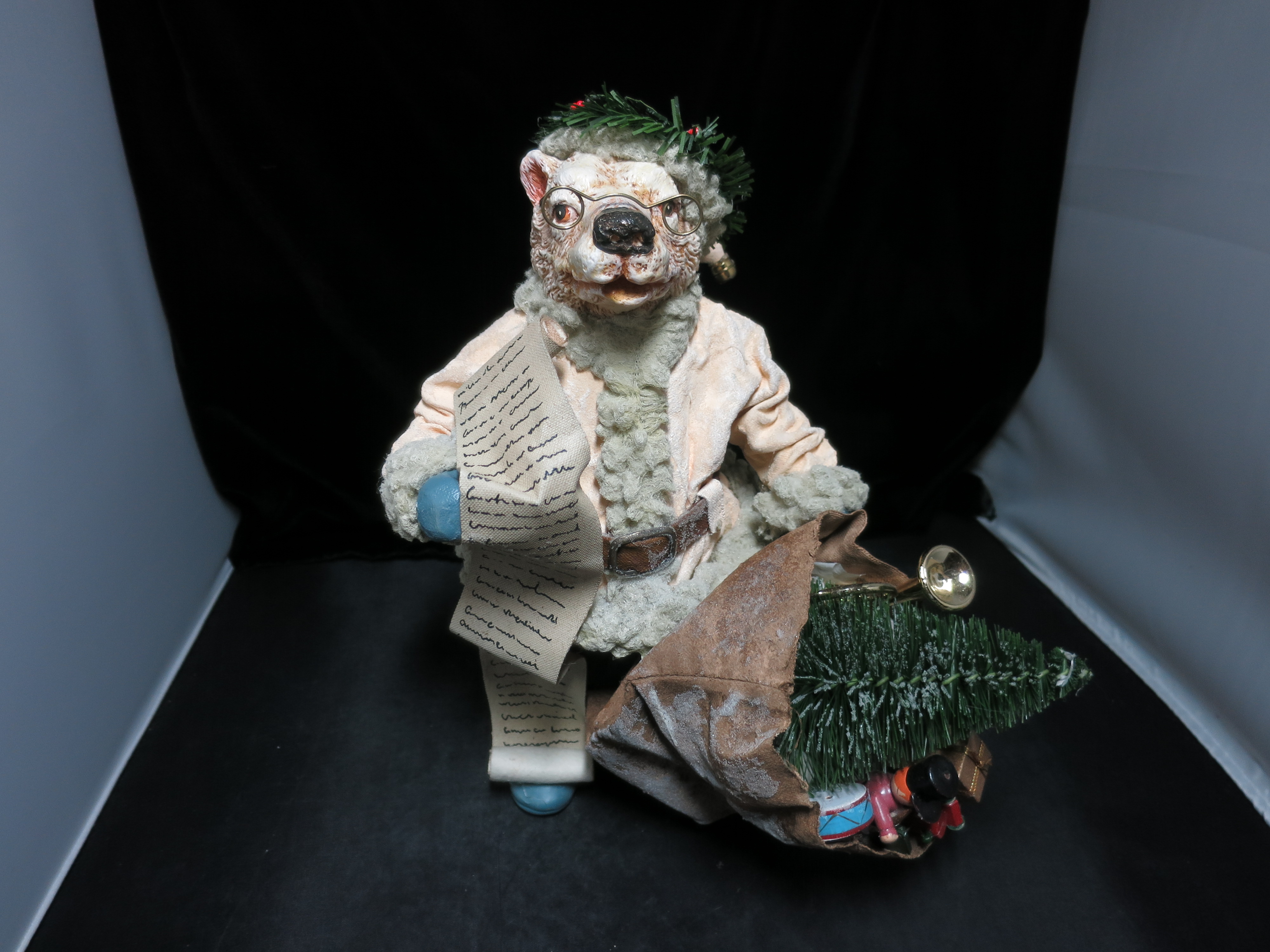 Clothtique Possible Dreams Fox with list Santa Fox