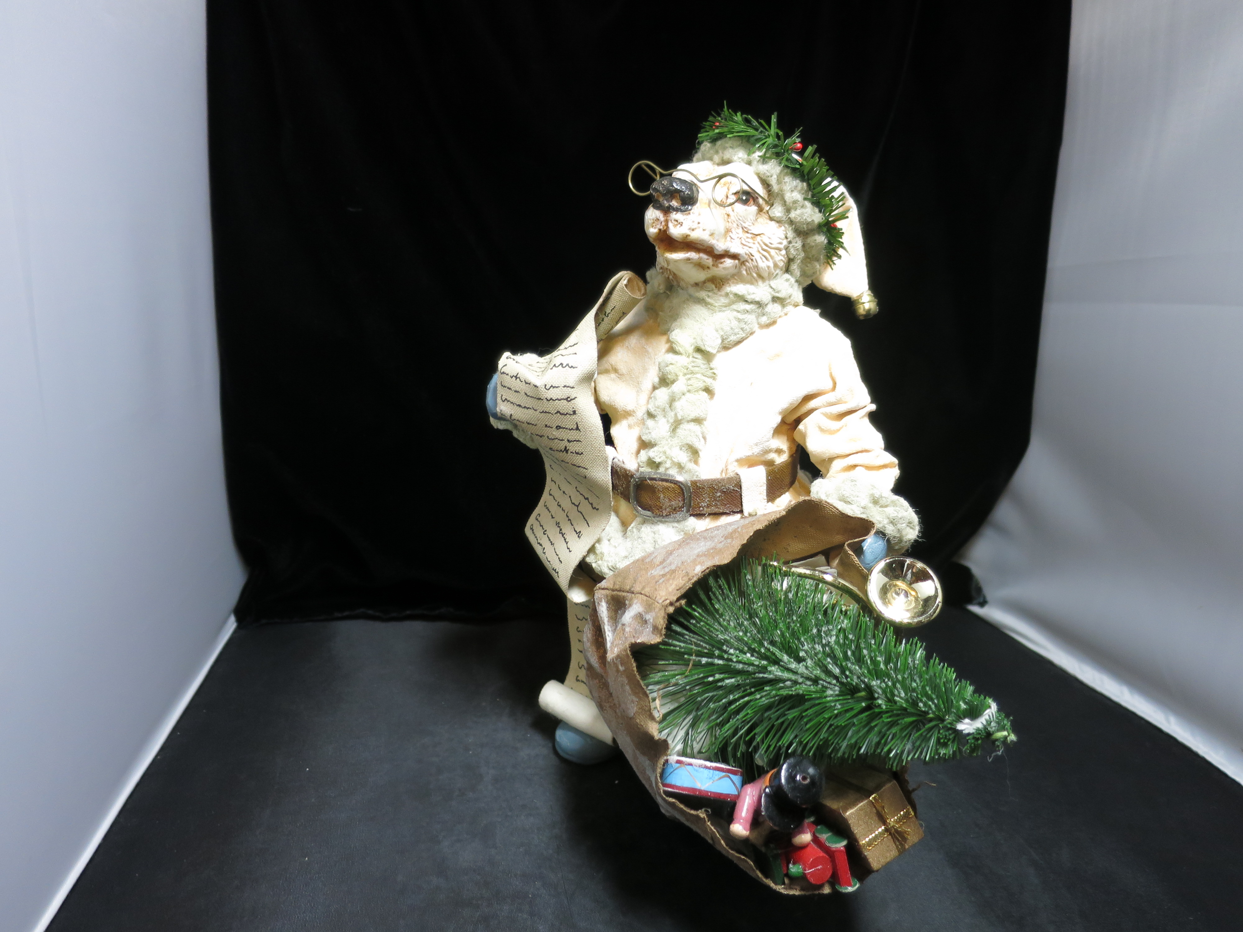 Clothtique Possible Dreams Fox with list Santa Fox