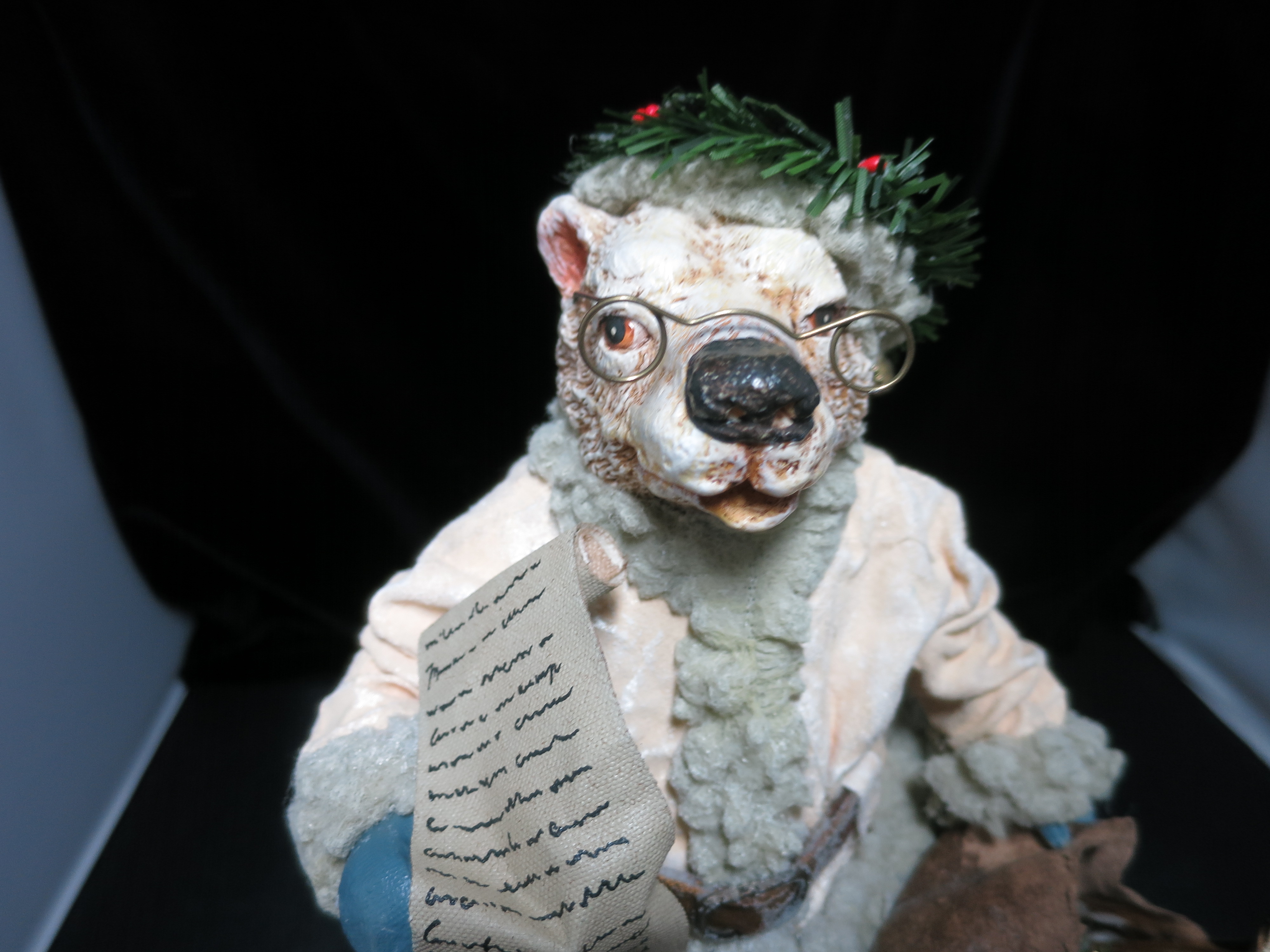 Clothtique Possible Dreams Fox with list Santa Fox