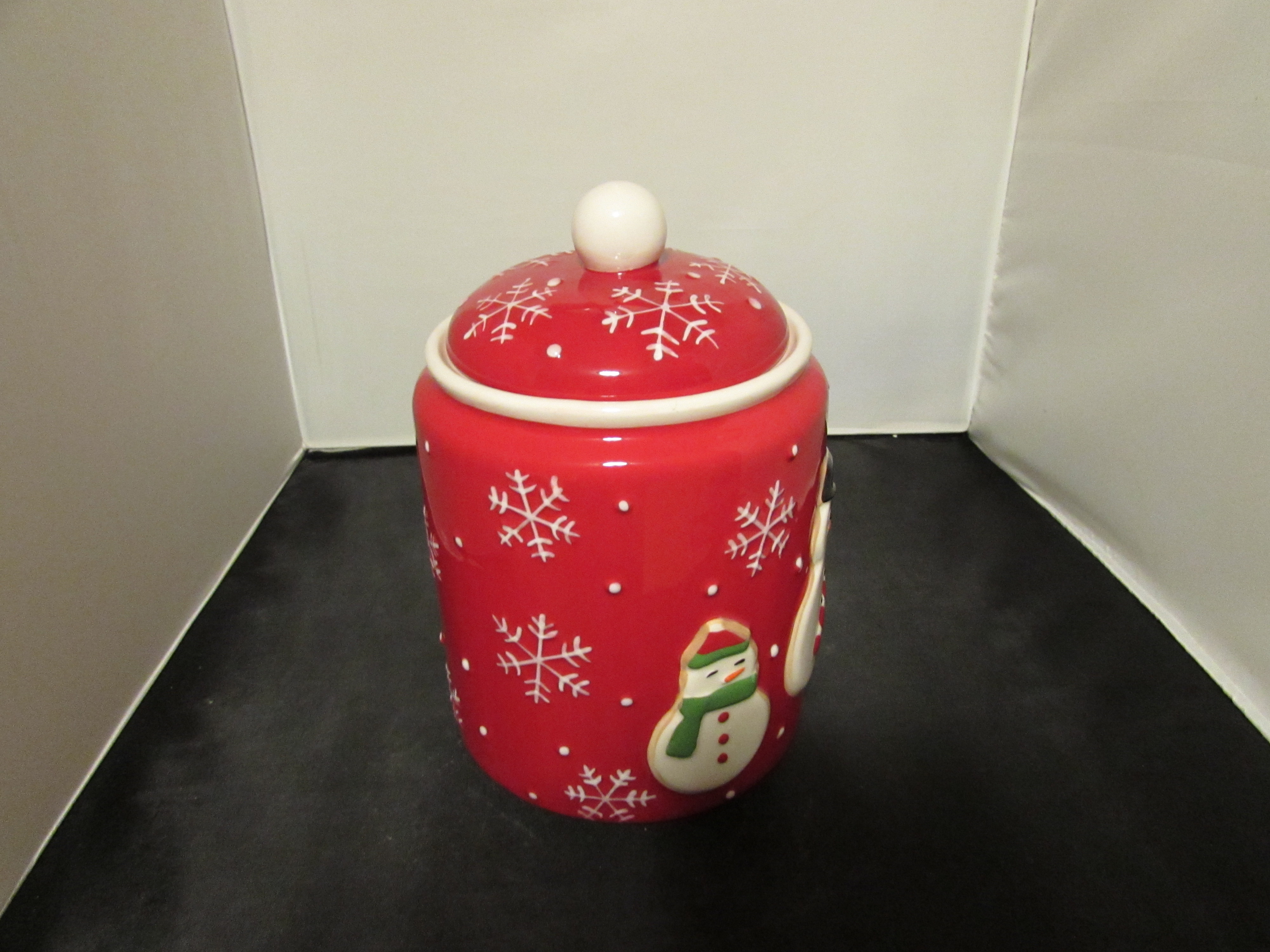 Teleflora Snowman Gingerbread Man Cookie Jar Treat Jar