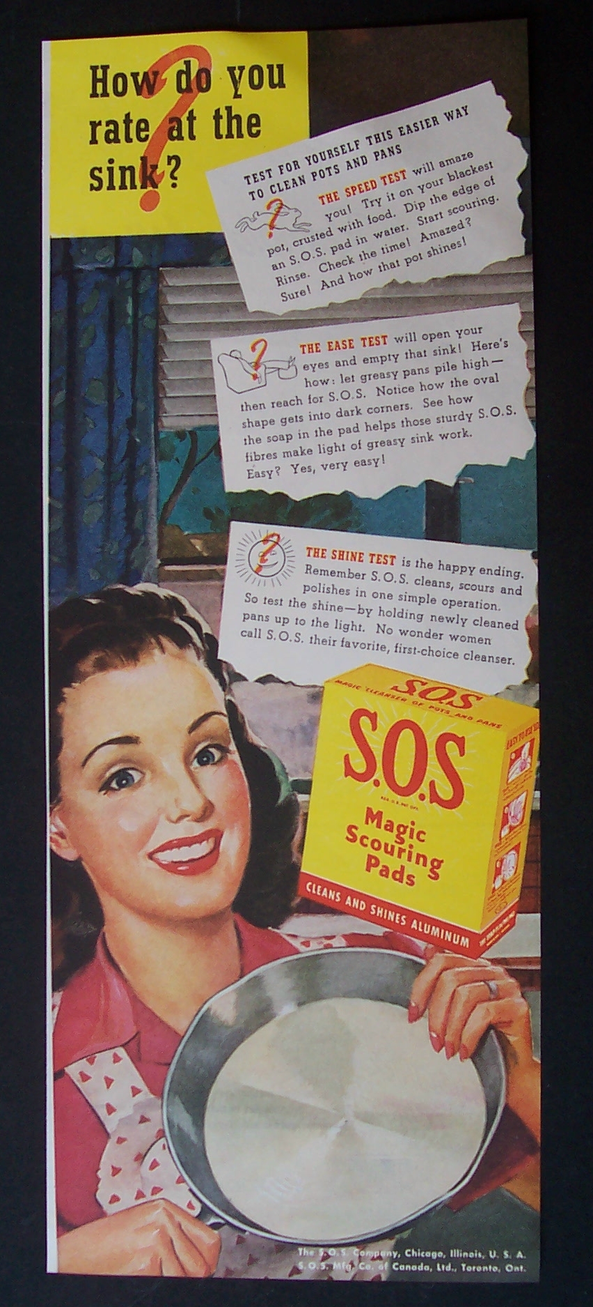 1946 S. O. S. Magic Scouring Pads