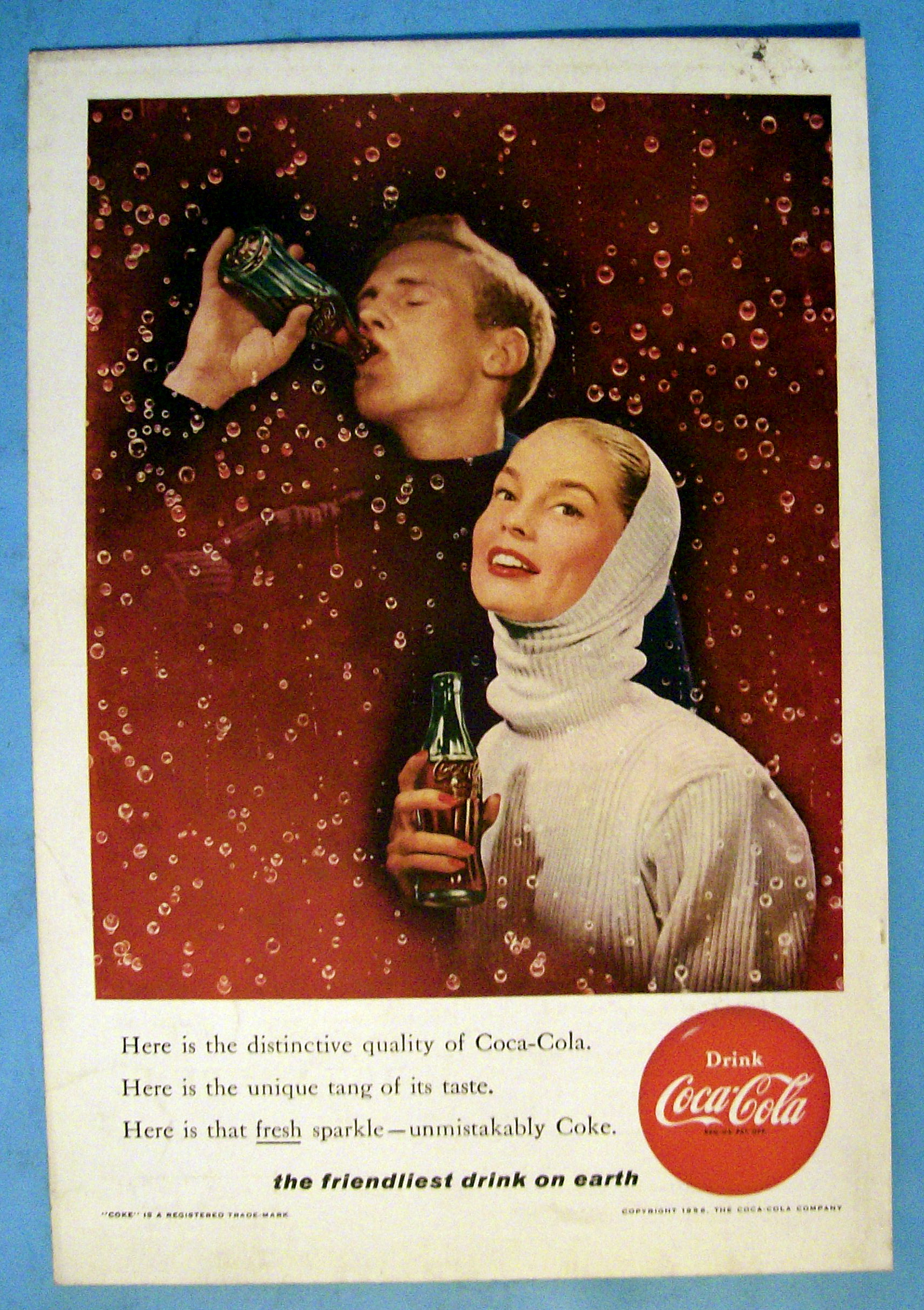 1956 Coca Cola (Coke) with a Man & Woman
