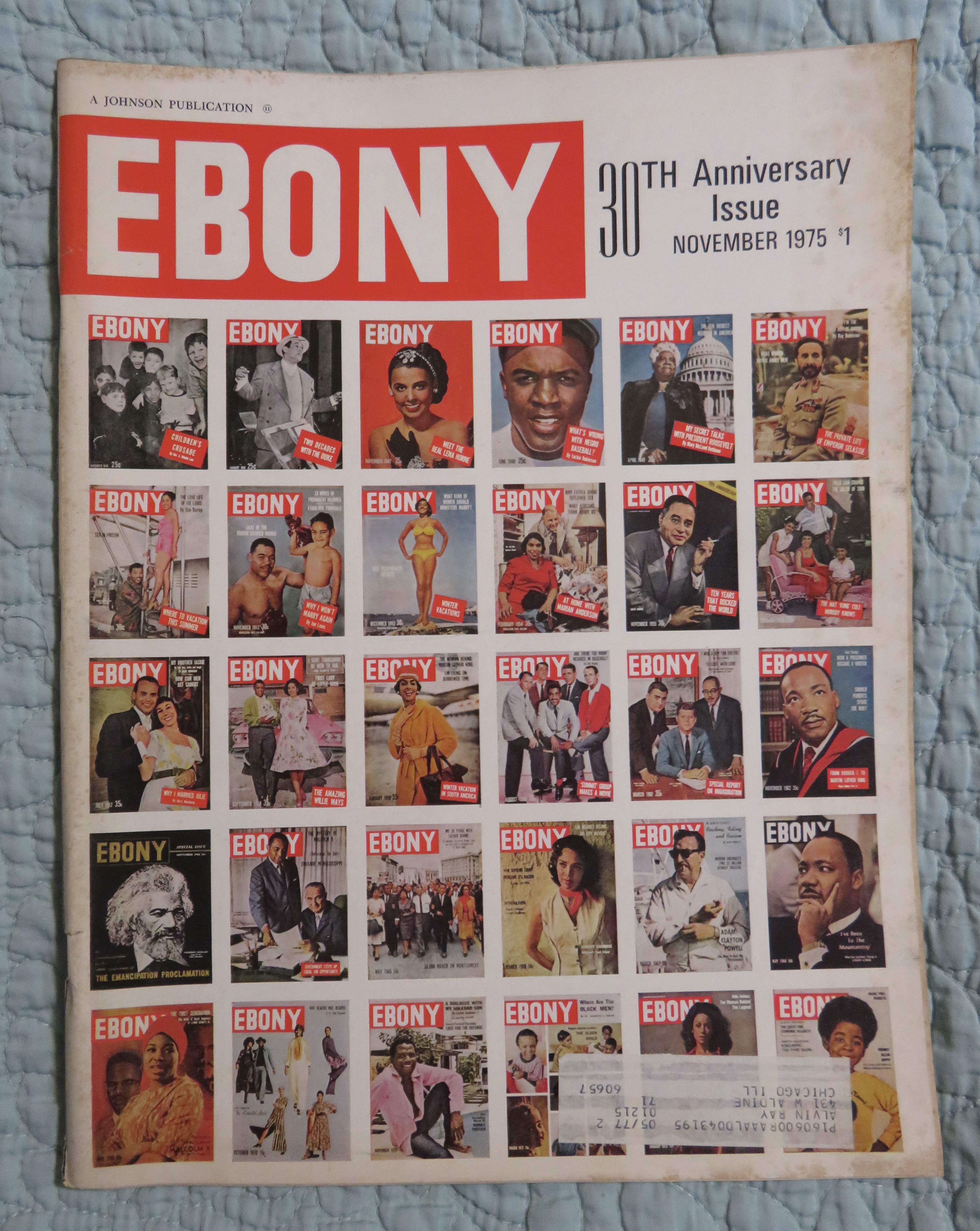 Ebony Magazine-November 1975-30th Anniversary