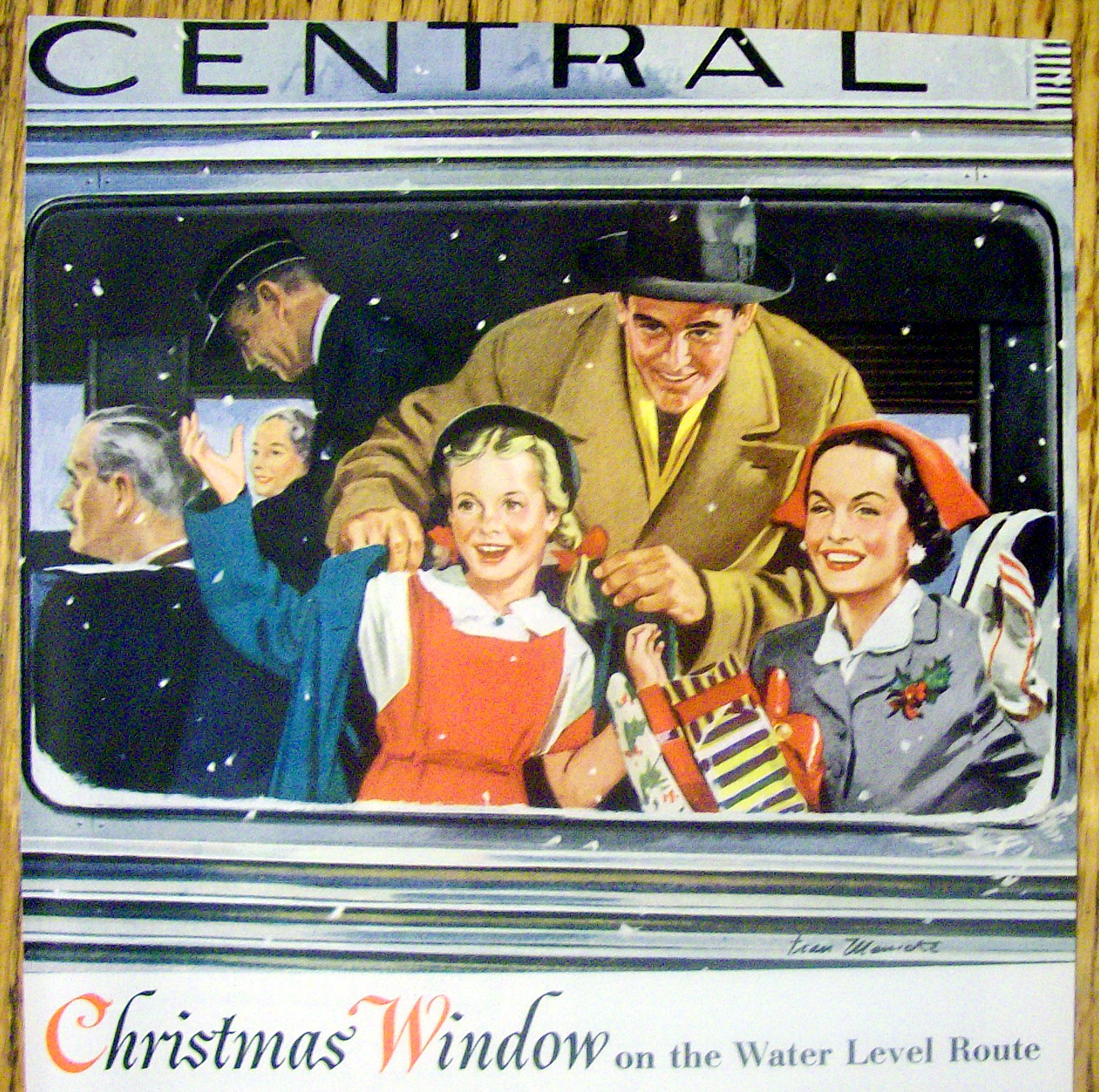 1953 New York Central System With Christmas Window