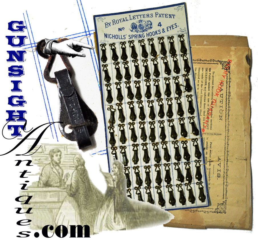 Nicholls’ Patent HOOKS & EYES STORE CARD