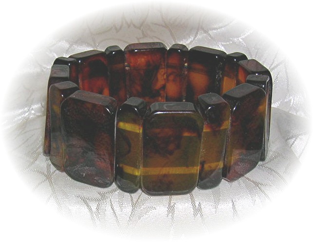 Baltic Dark Amber Stretch Bracelet
