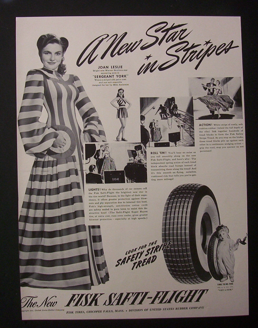 1941  Fisk  Tires  with  Joan  Leslie