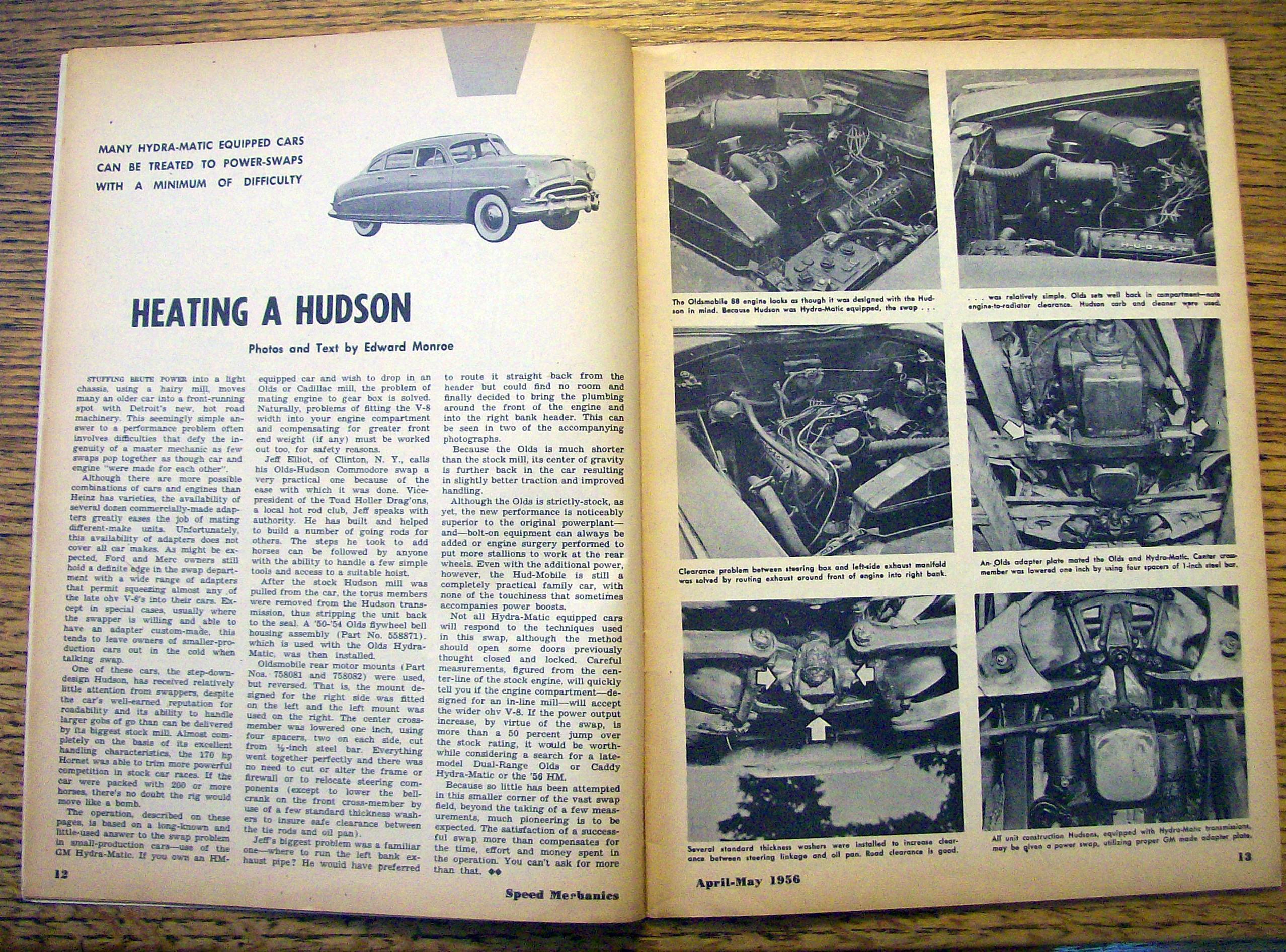 Speed Mechanics April-May 1956 Installing Power Brakes