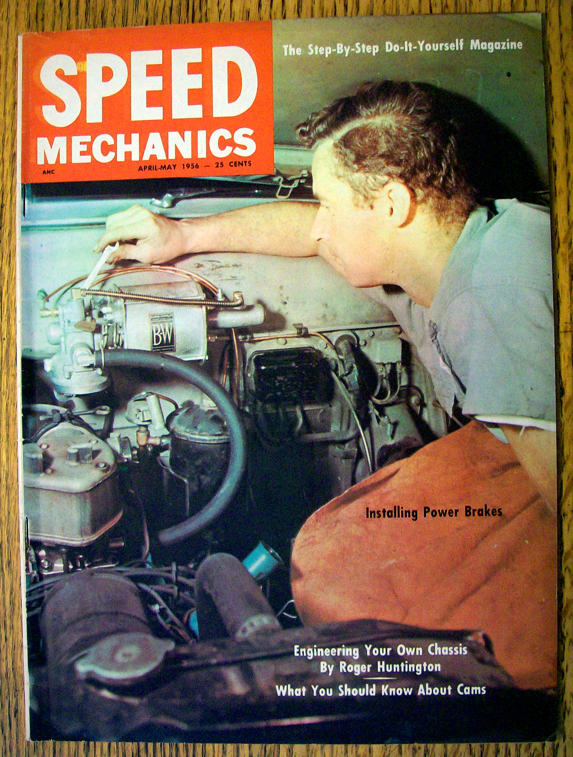 Speed Mechanics April-May 1956 Installing Power Brakes