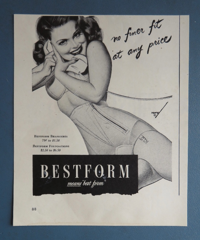 1944 Bestform with Lovely Woman On The Telephone By George Petty