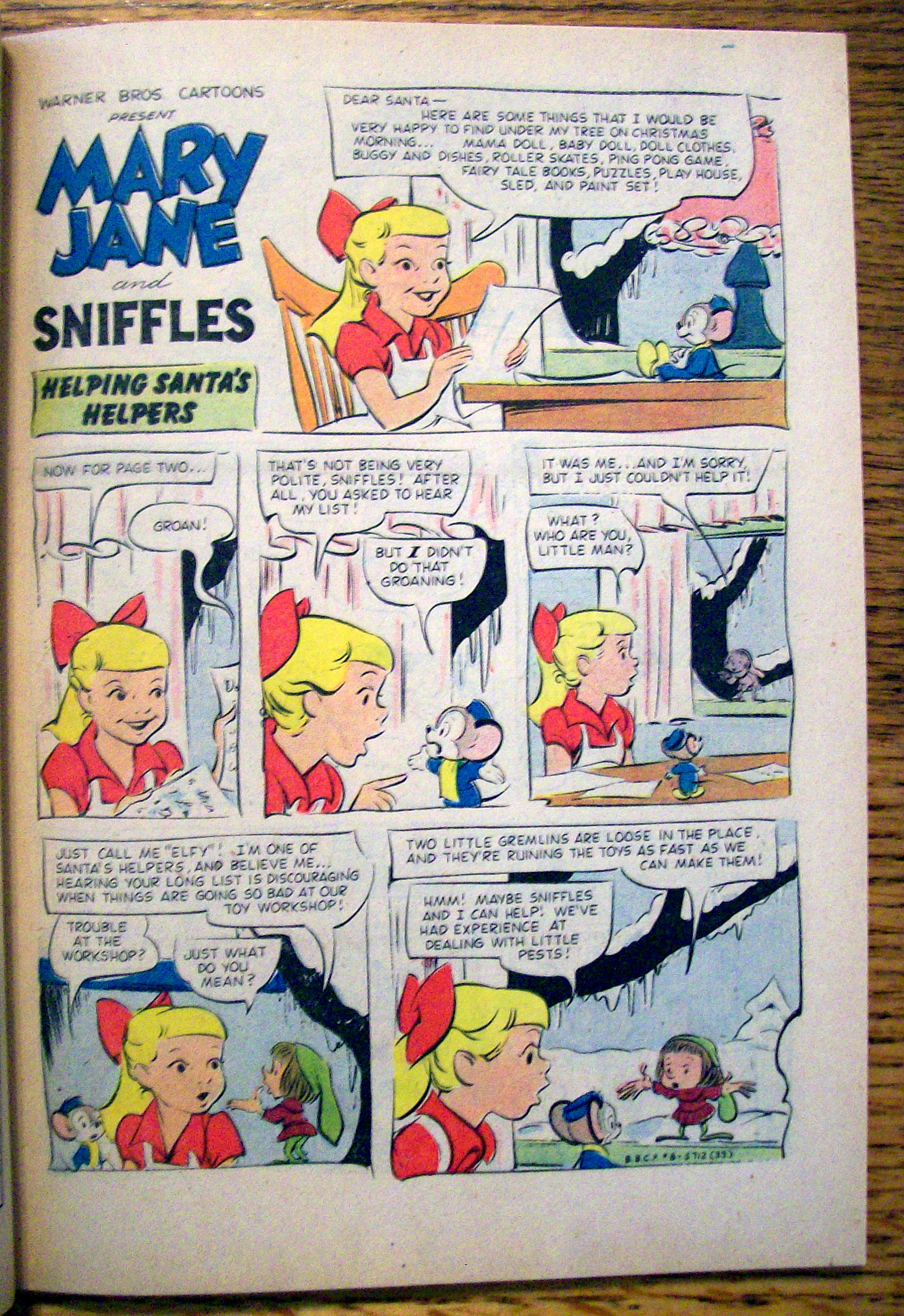 Bugs Bunny's Christmas Funnies Comic #8-1957