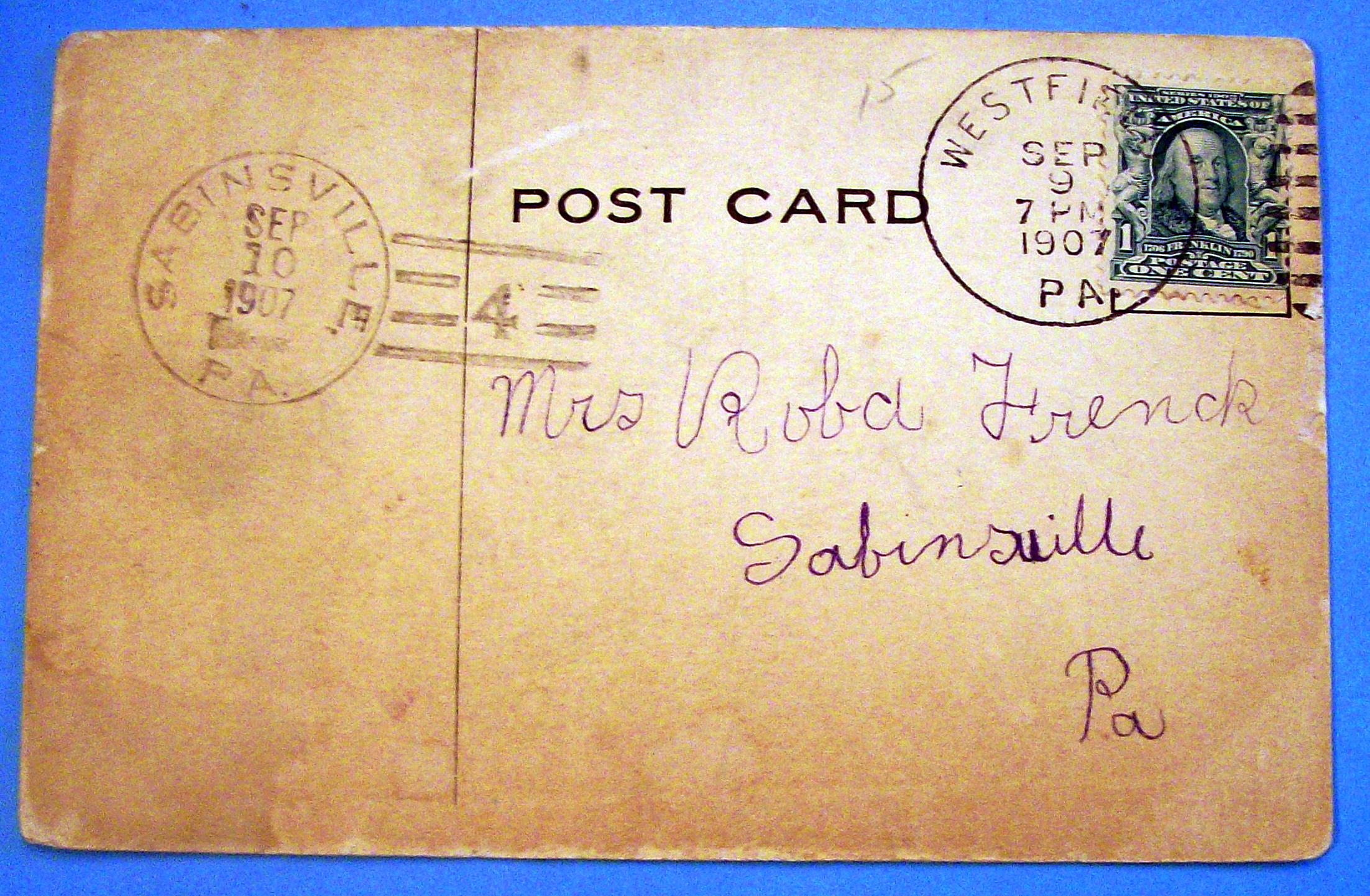 Singing Lady Postcard