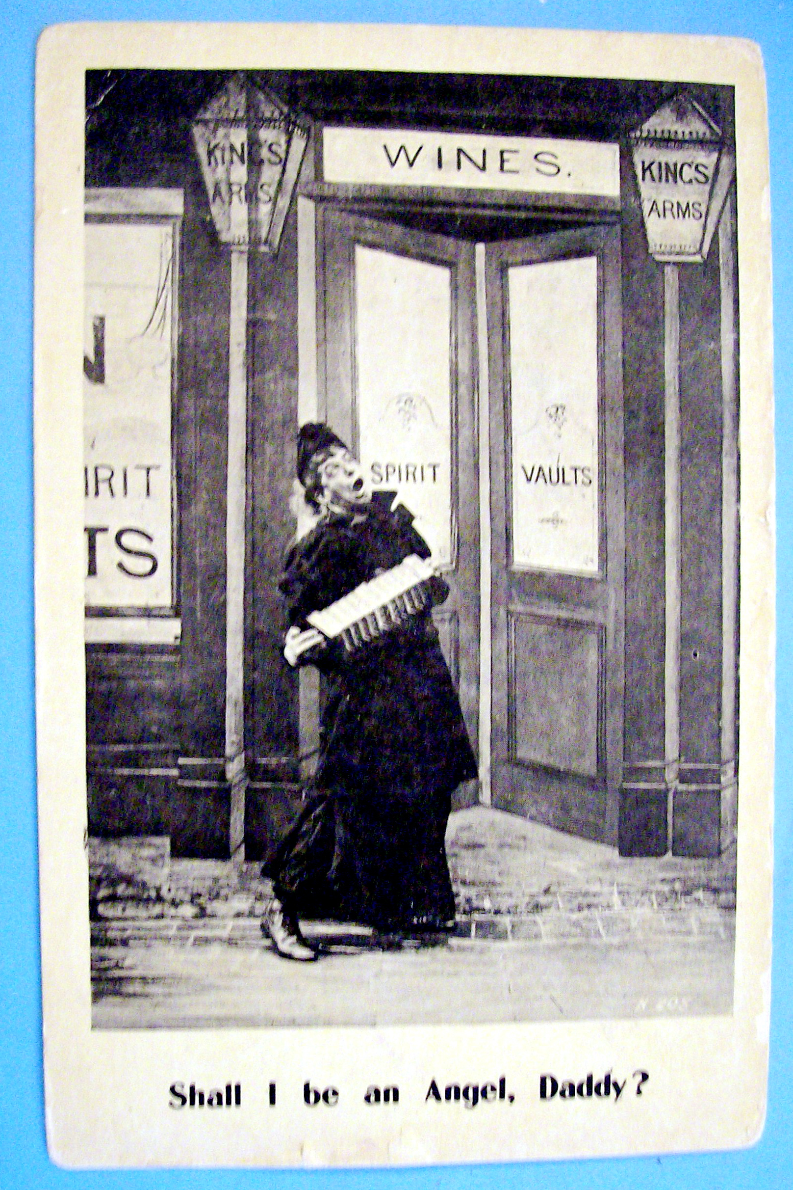 Singing Lady Postcard
