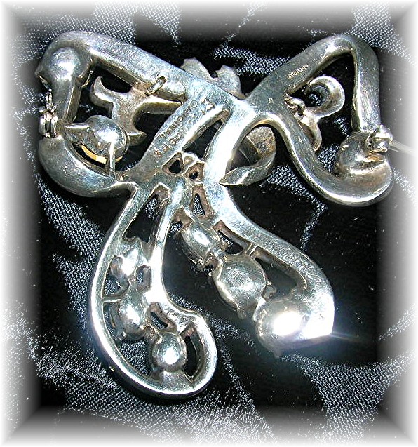 Brooch EISENBERG  Original Bow Sterling Silver