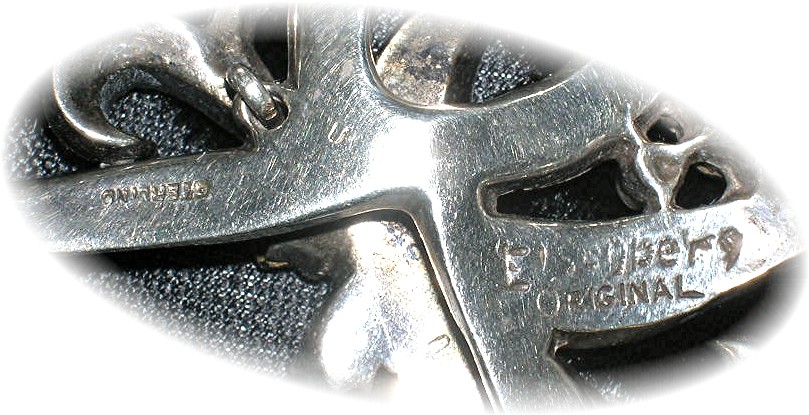 Brooch EISENBERG  Original Bow Sterling Silver