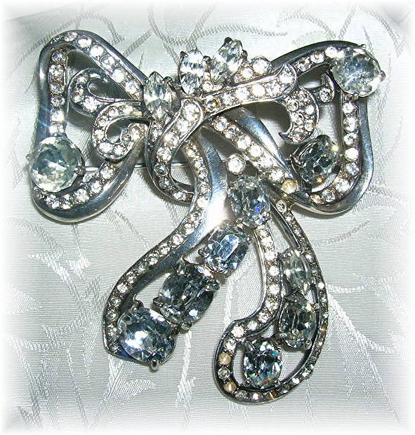 Brooch EISENBERG  Original Bow Sterling Silver