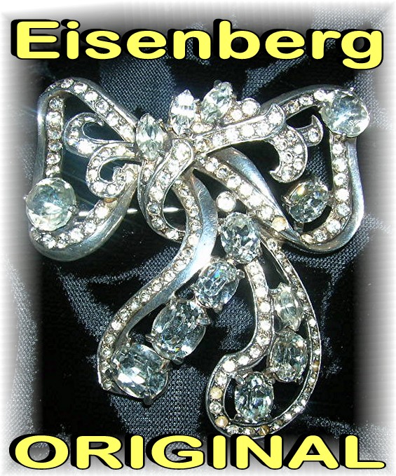 Brooch EISENBERG Original Bow Sterling Silver