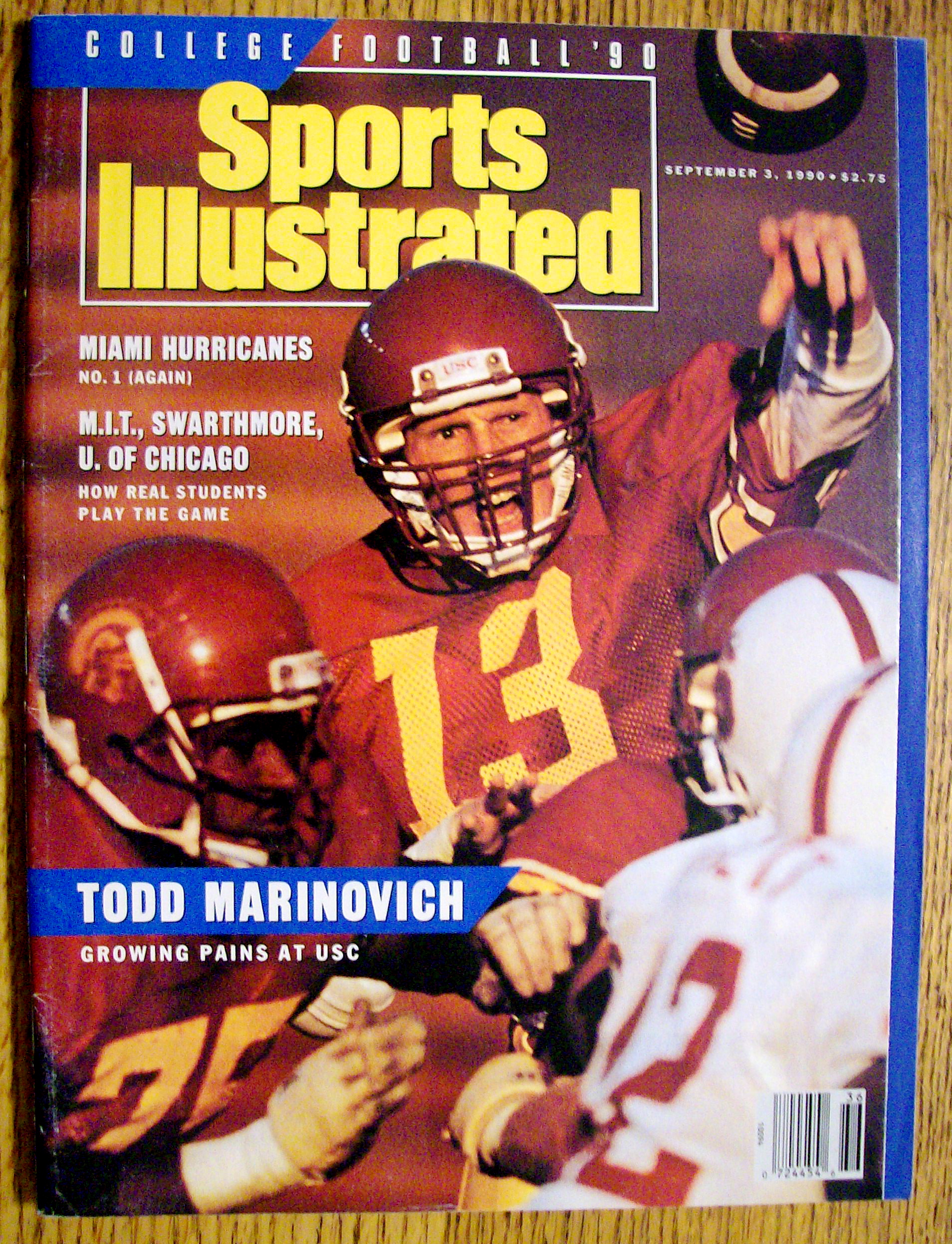 Sports Illustrated-September 3, 1990-Todd Marinovich