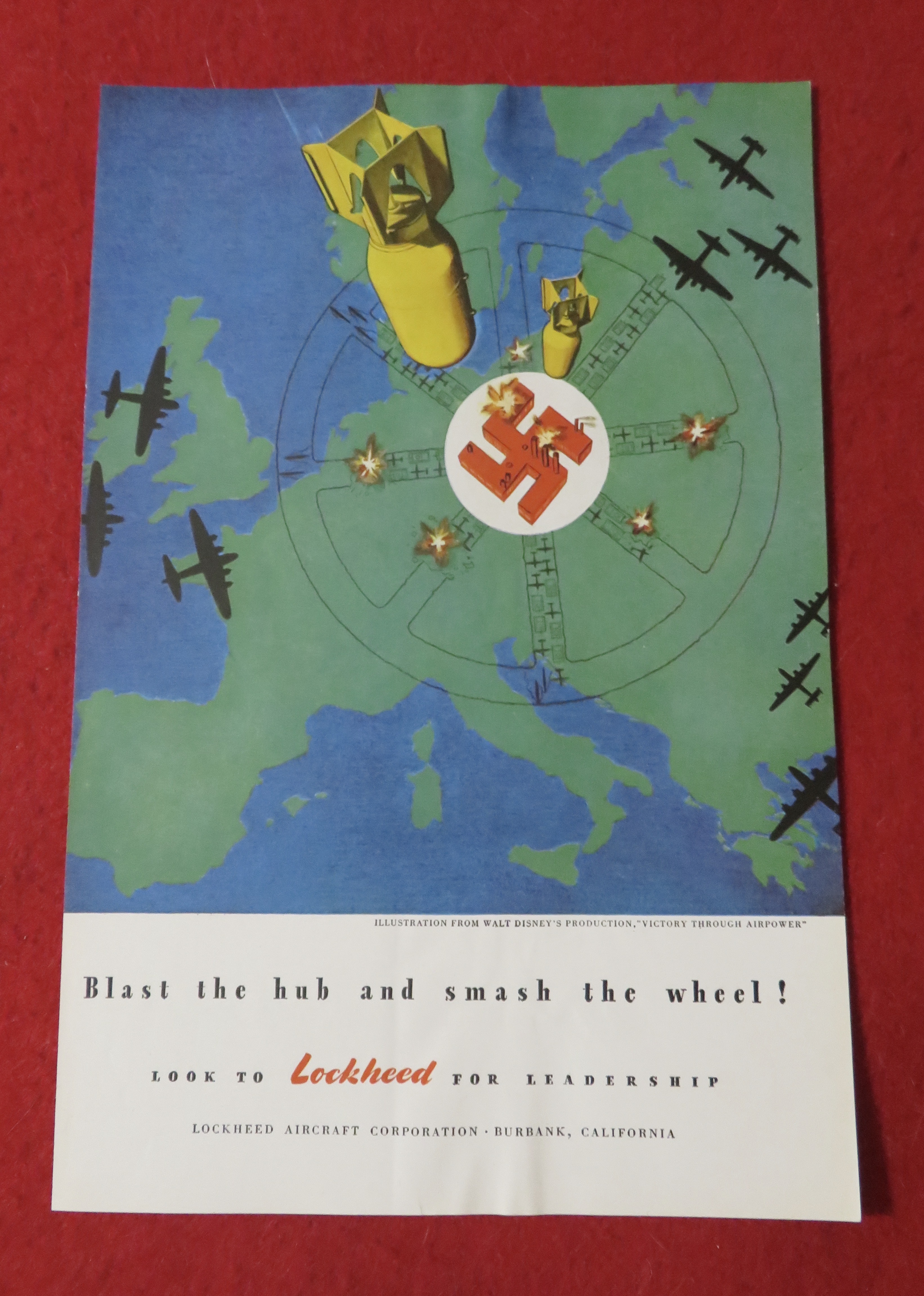 1944 Lockheed Aircraft with Victory Through Air Power