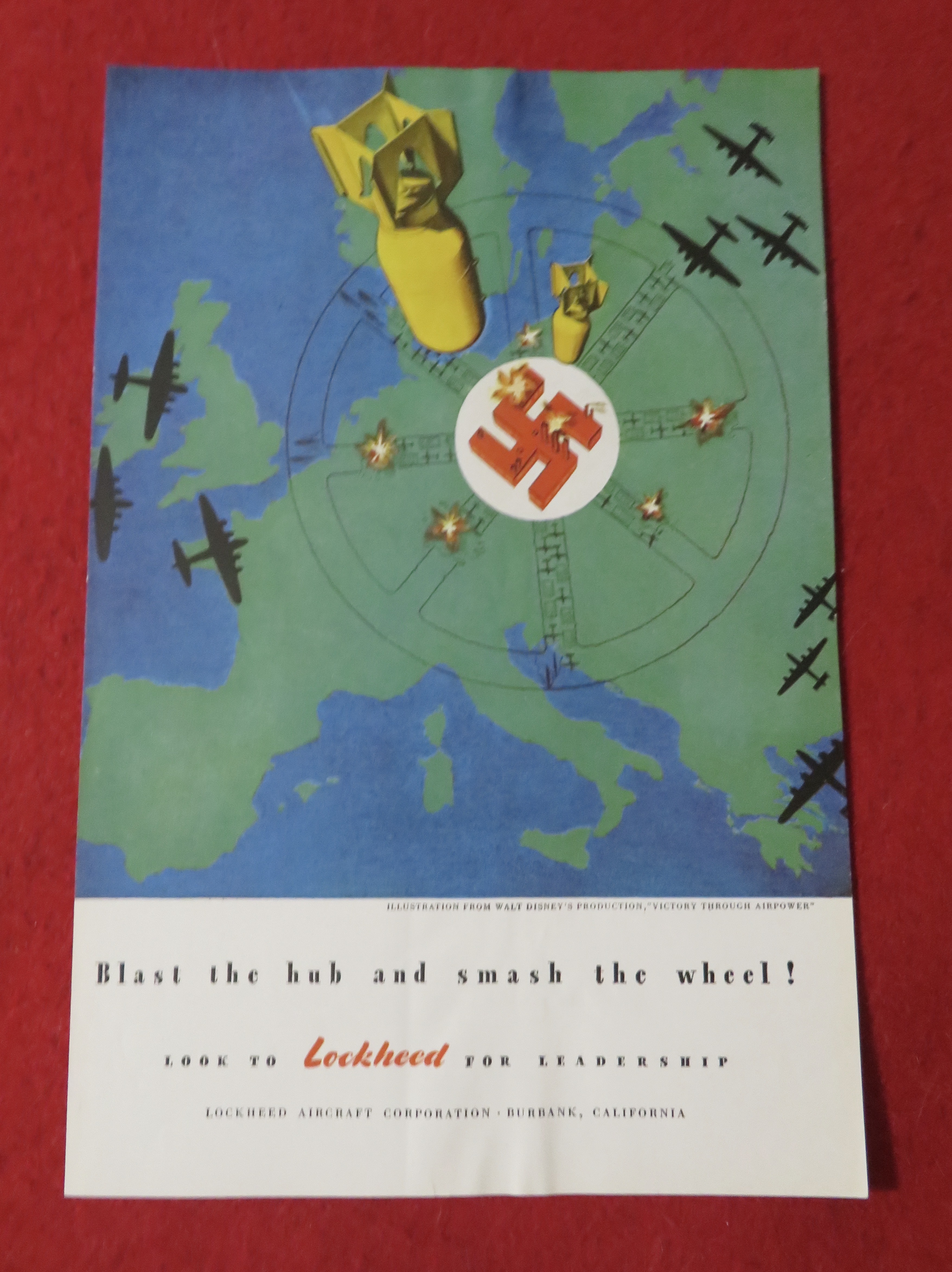 1944 Lockheed Aircraft with Victory Through Air Power