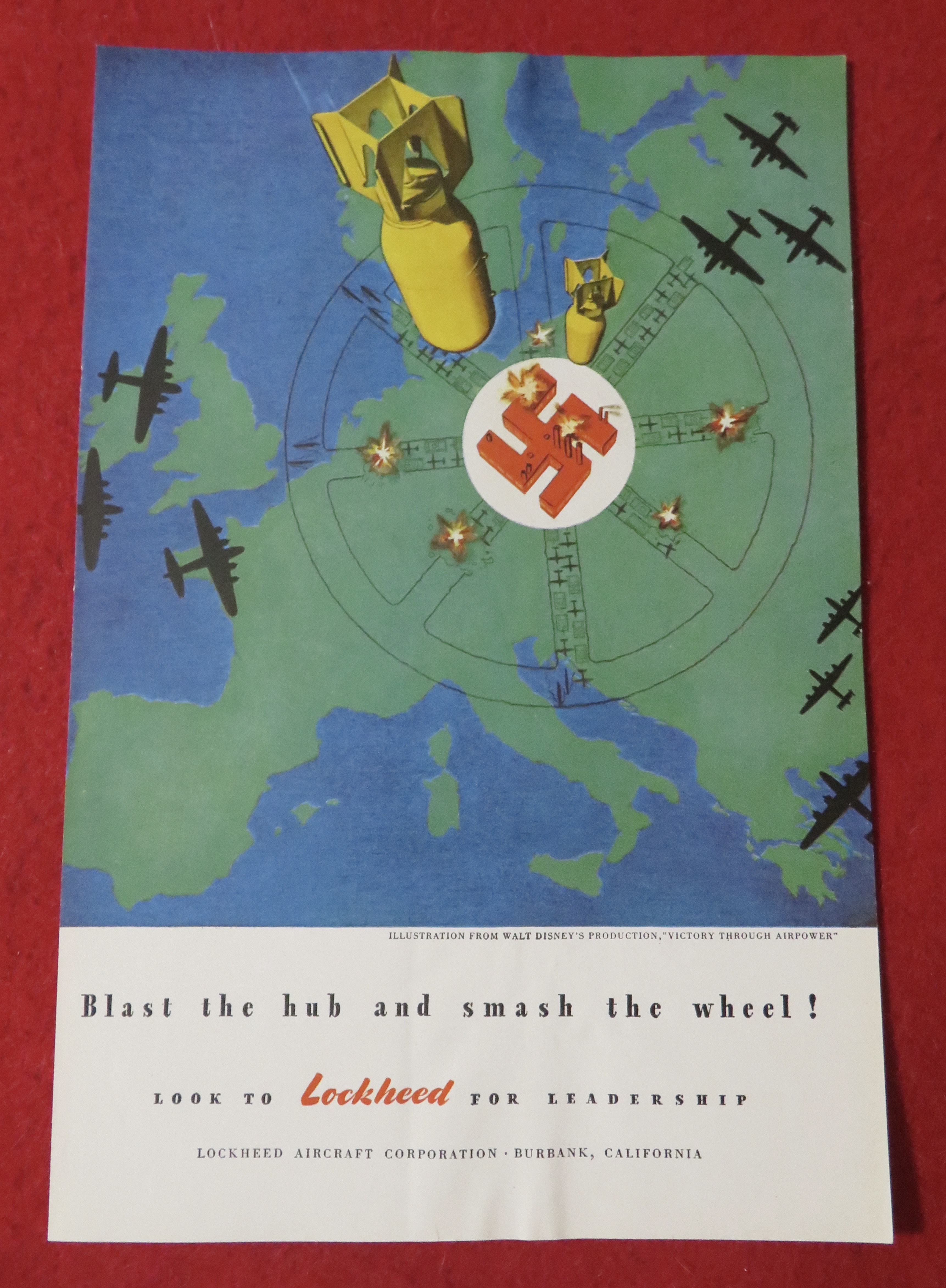 1944 Lockheed Aircraft with Victory Through Air Power