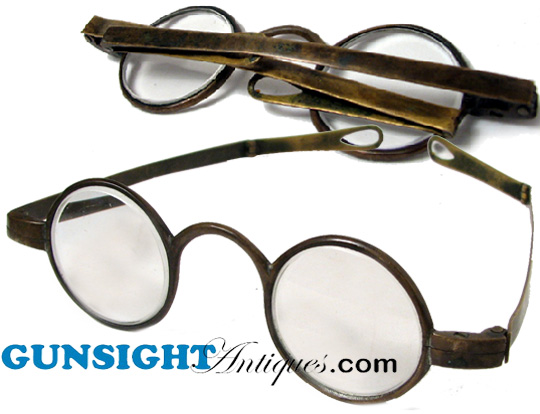 late 1700s / early 1800s – BRASS FRAME SPECTACLES