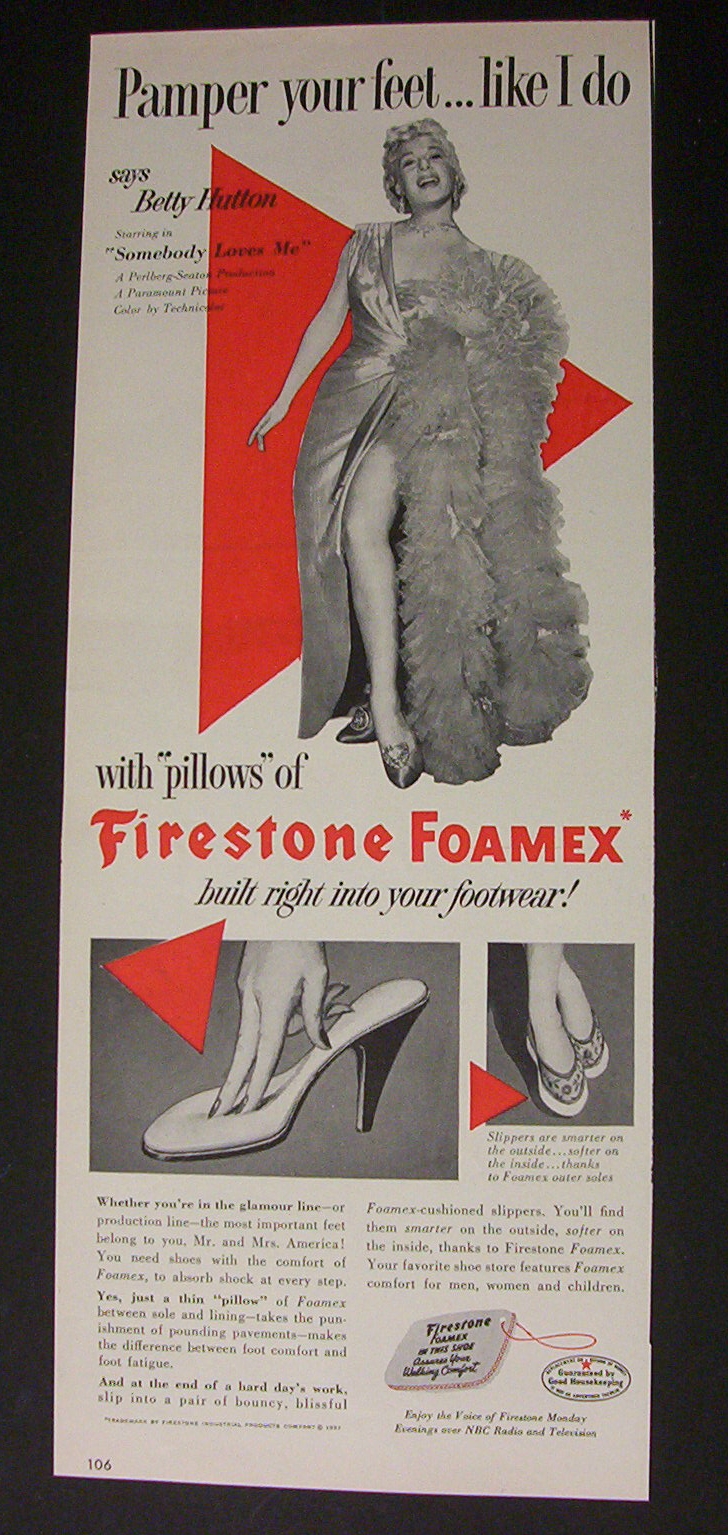 1952 Firestone Foamex with Betty Hutton