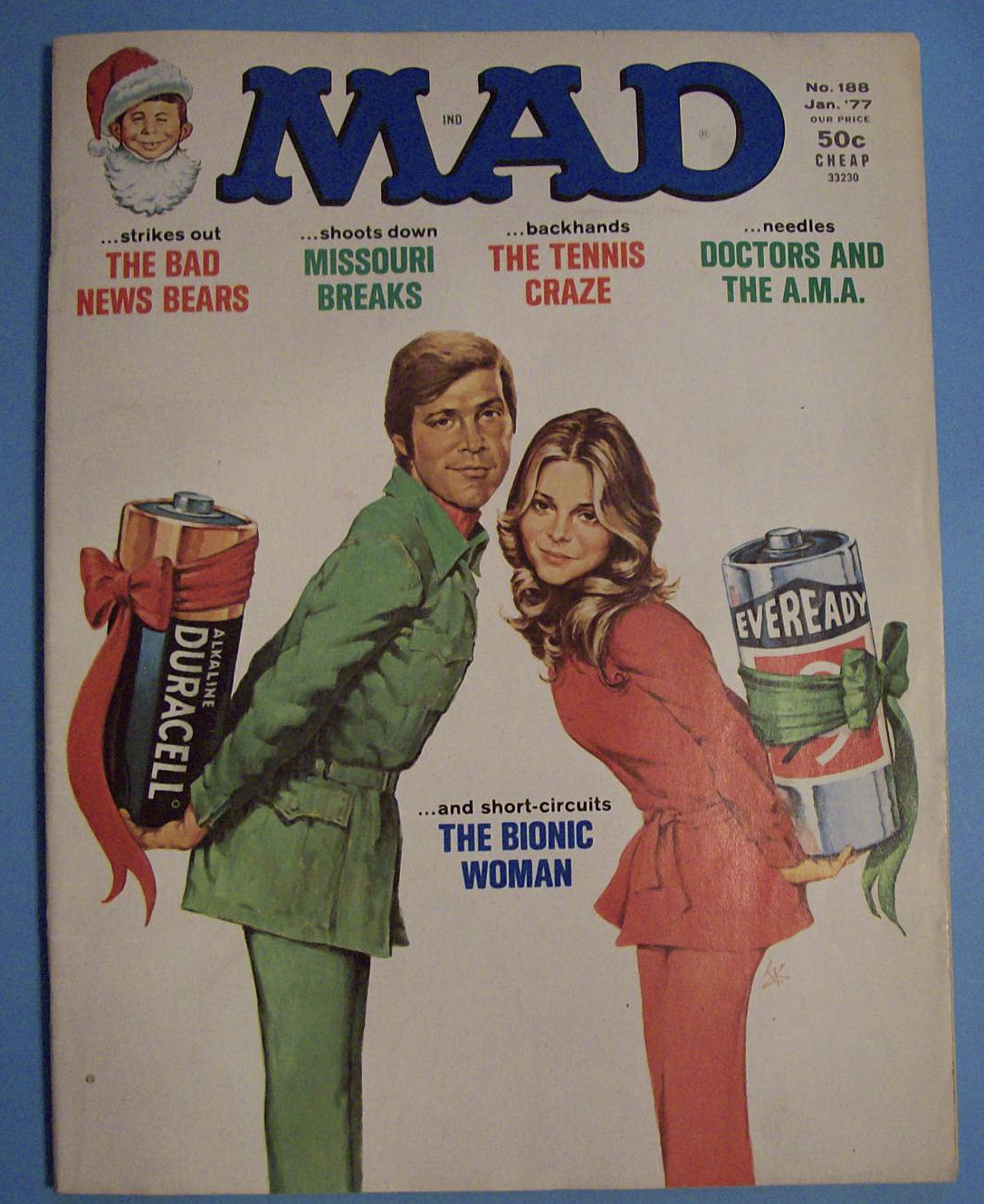 Mad Magazine - January 1977 - The Bionic Woman