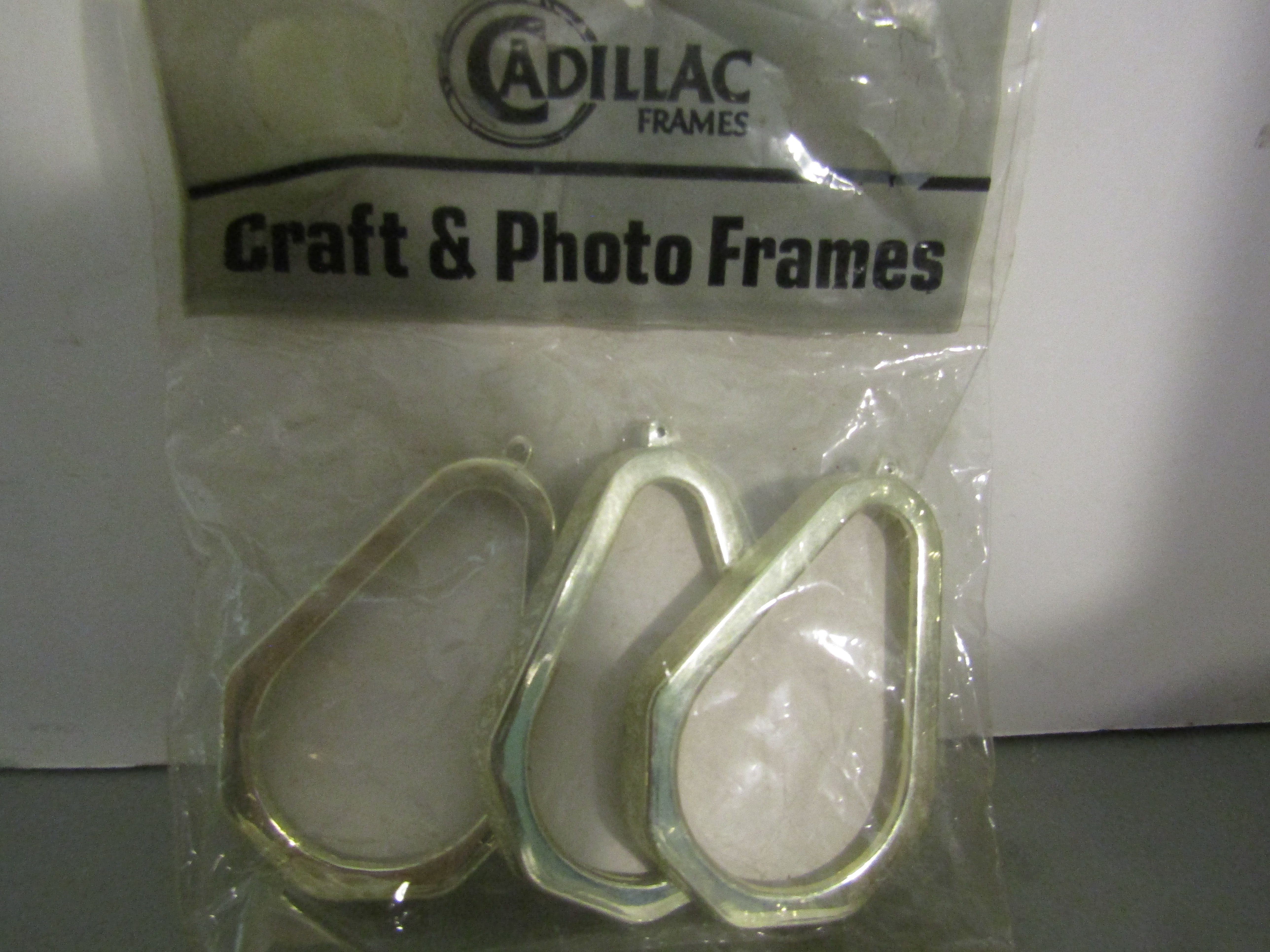 Vintage Cadillac Craft & Photo Small Pear Shaped Frames