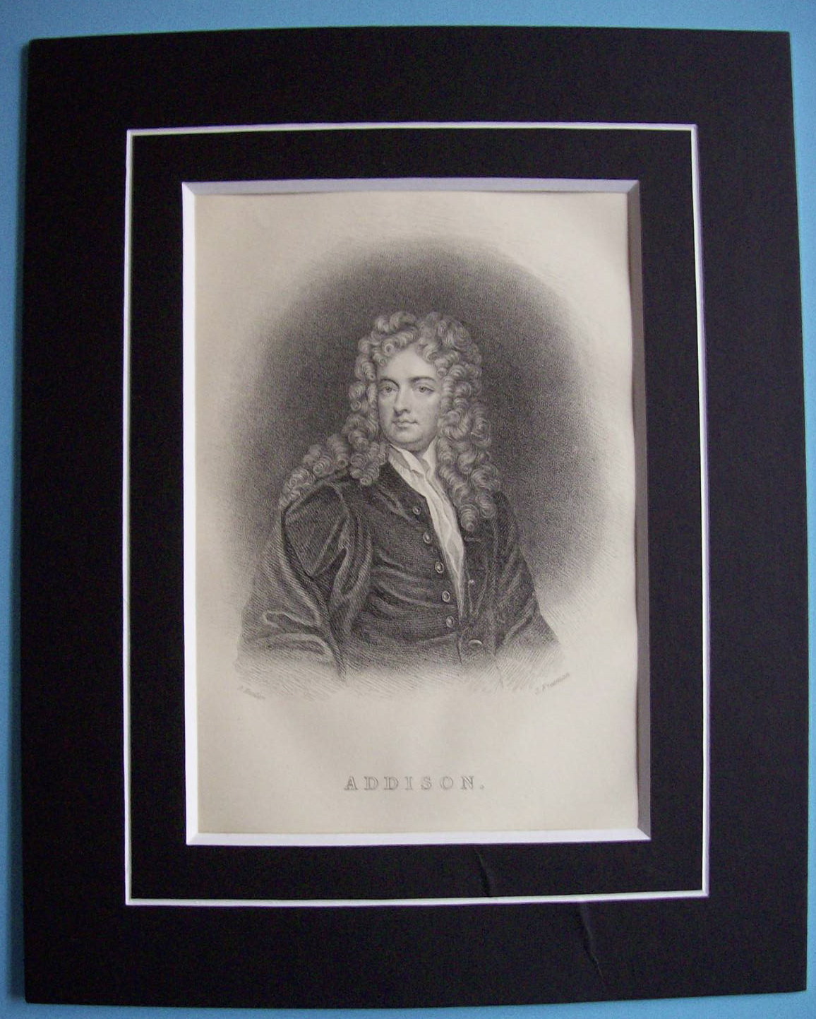 Original 1881 Engraving of Addison