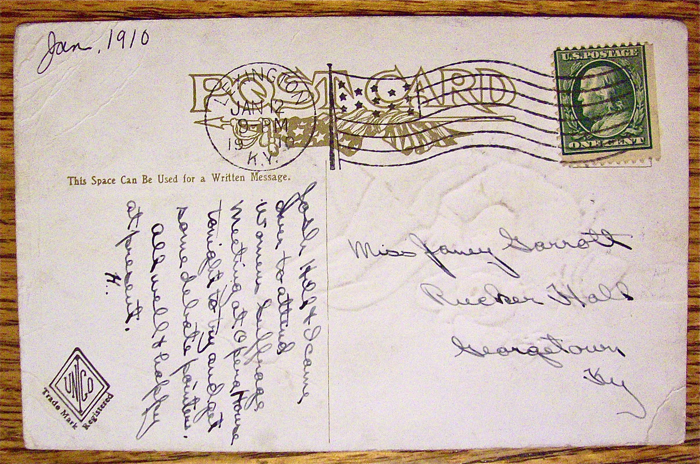 A Kidnapper Taking A Little Heir Postcard