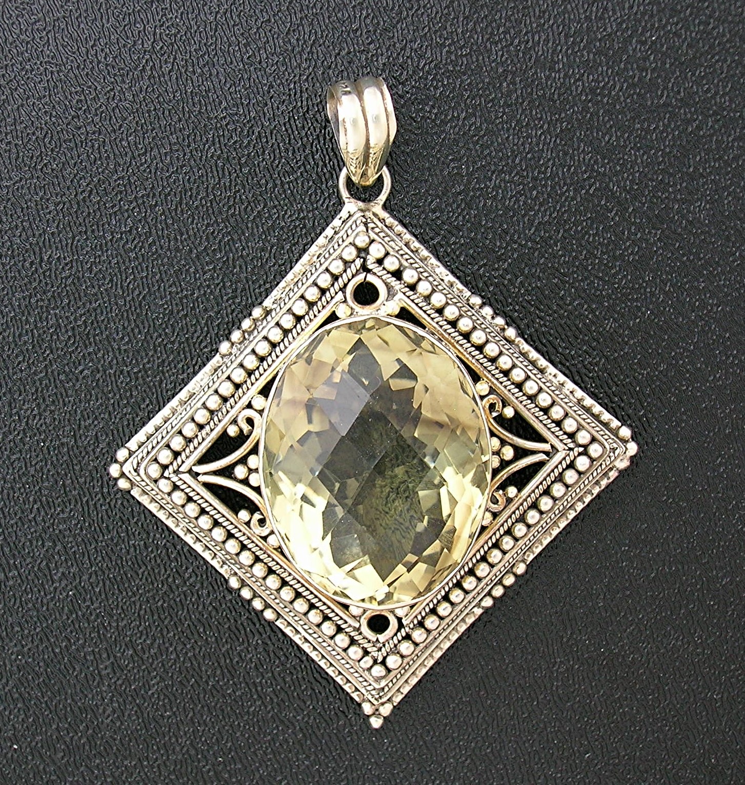 Pendant Sterling Silver and Citrine