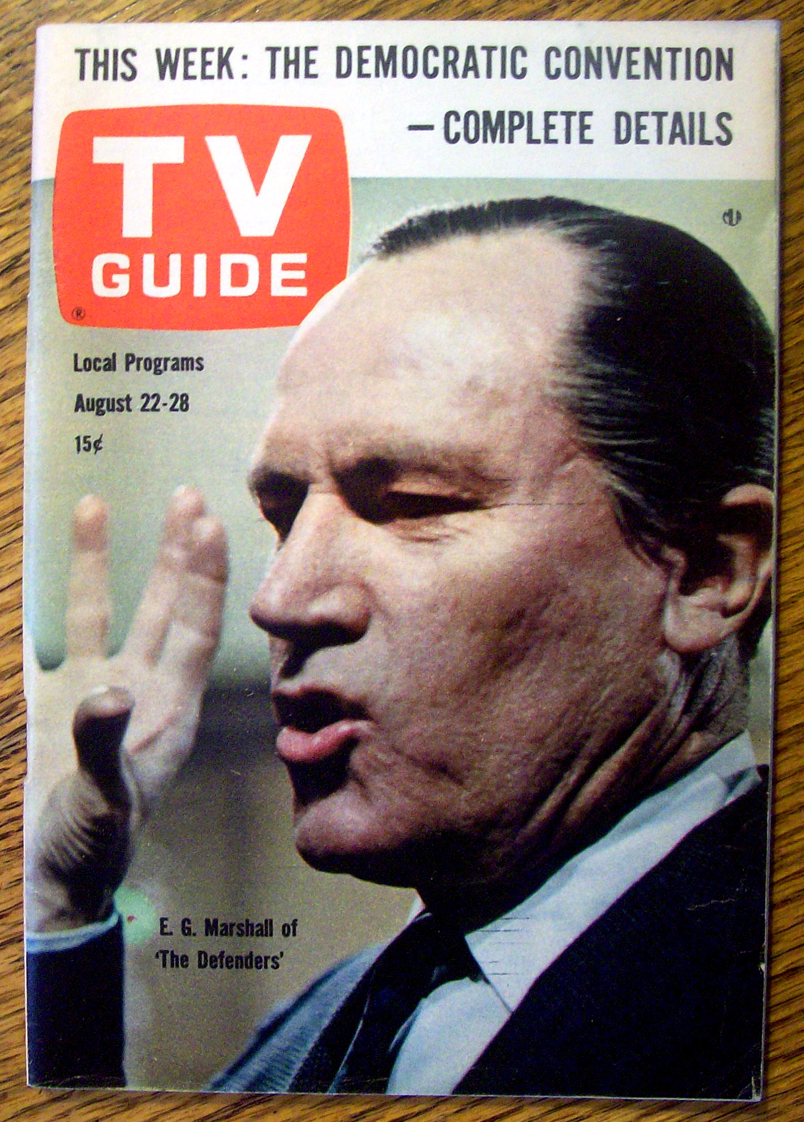 TV Guide-August 22-28, 1964-E. G. Marshall