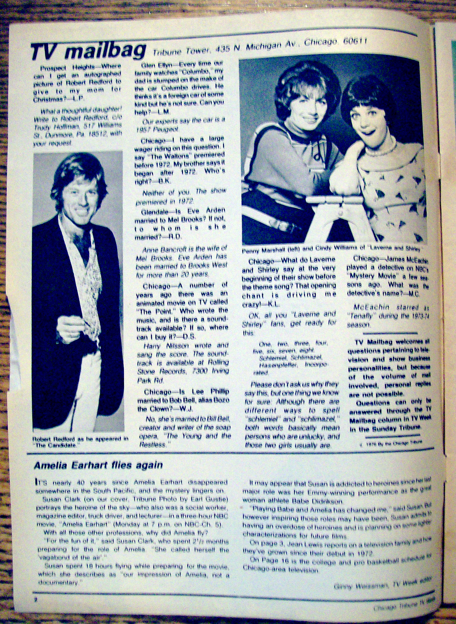 TV Week-October 24-30, 1976-Susan Clark