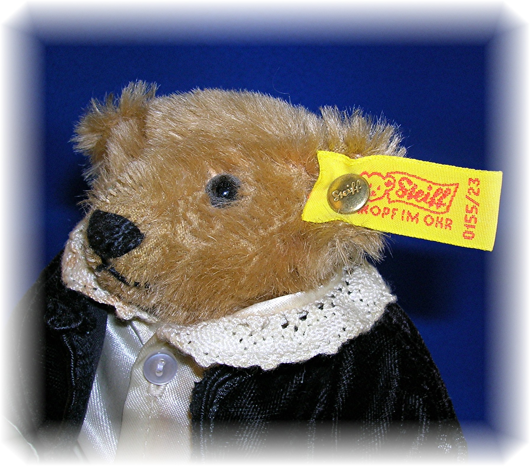 Steiff Mohair Jointed Wedding Ring Bearer Bear 8 Inches