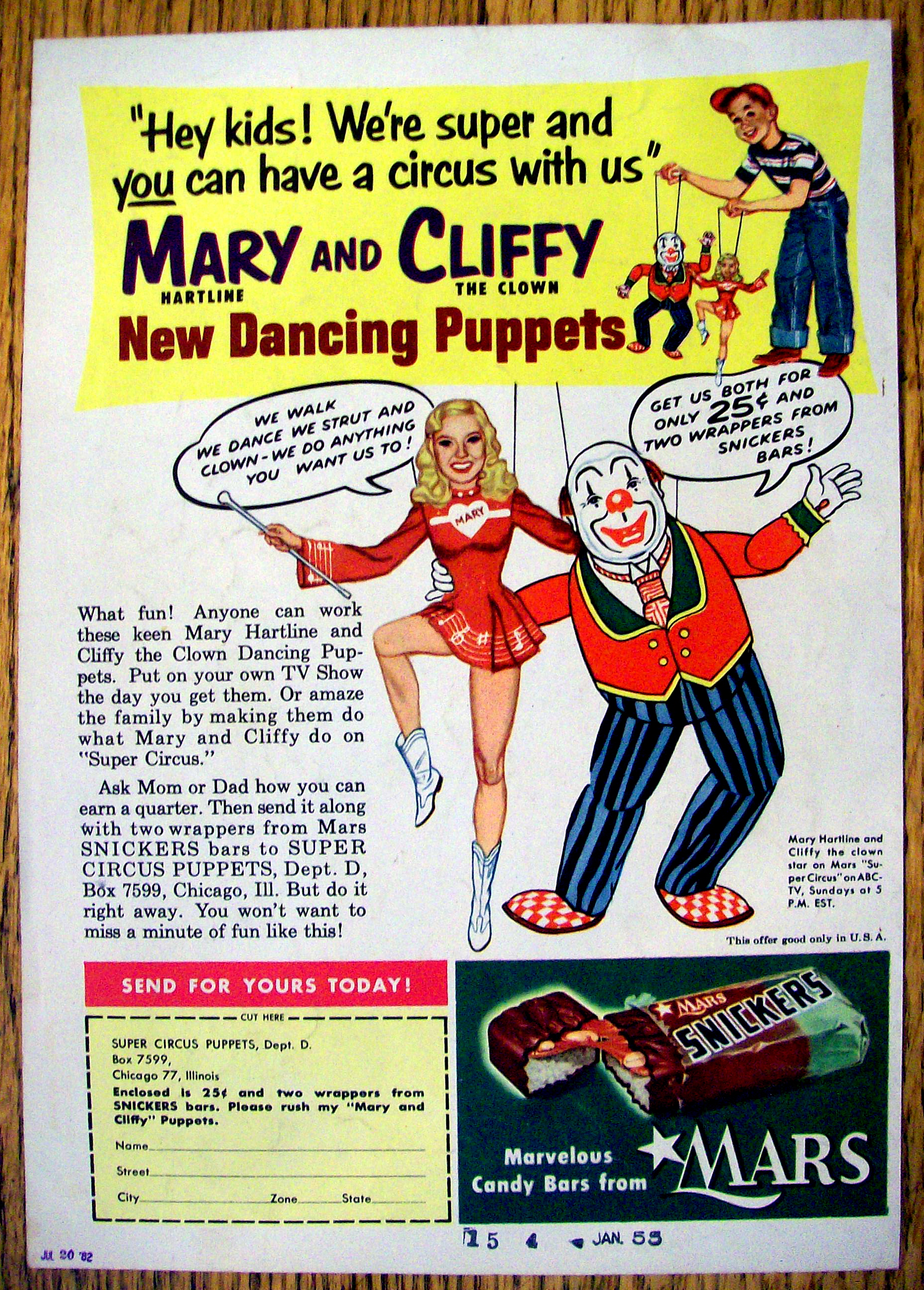 Vintage Ad: 1955 Snickers Candy Bar & Red Ryder Guns