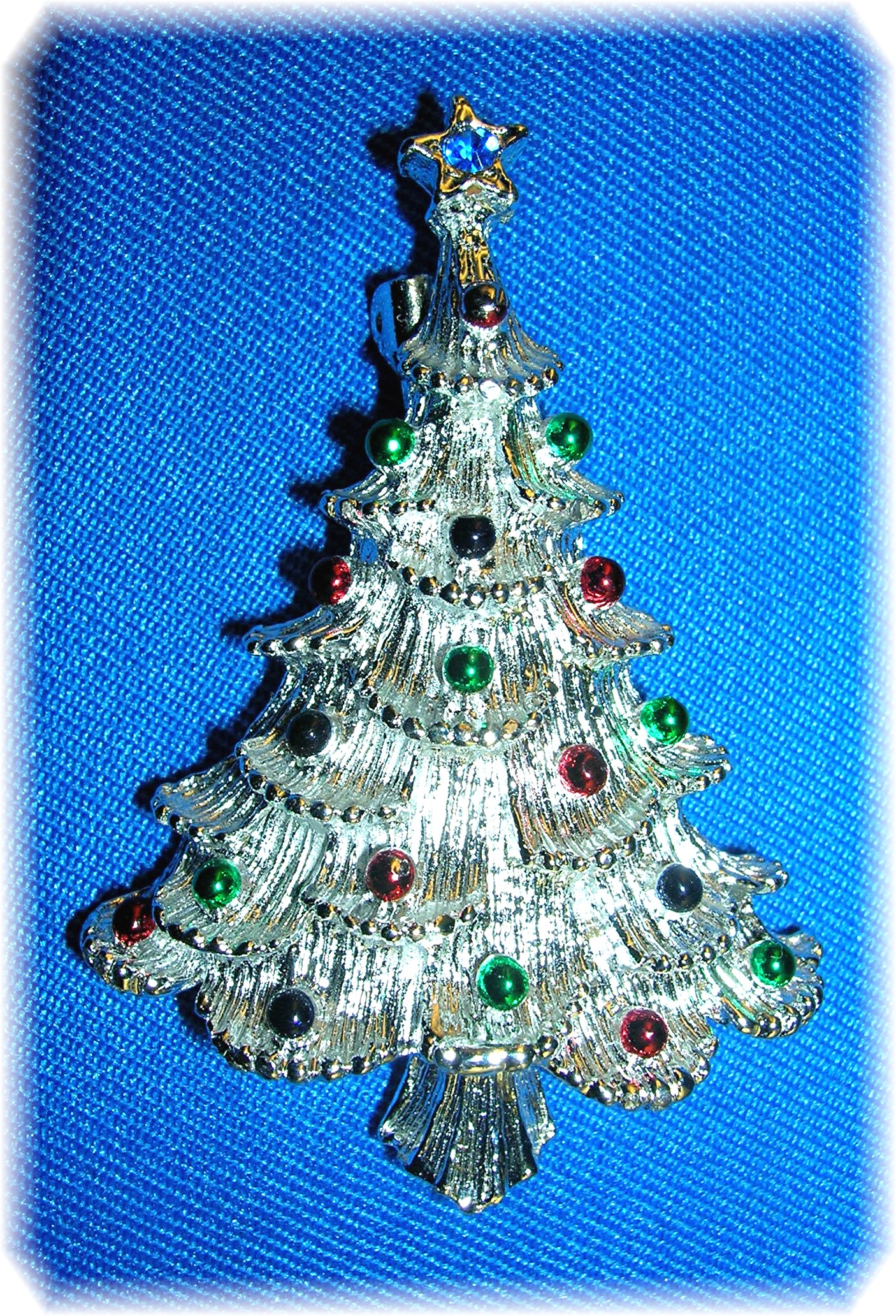 Christmas Tree Gerrys Silver Brooch Pin