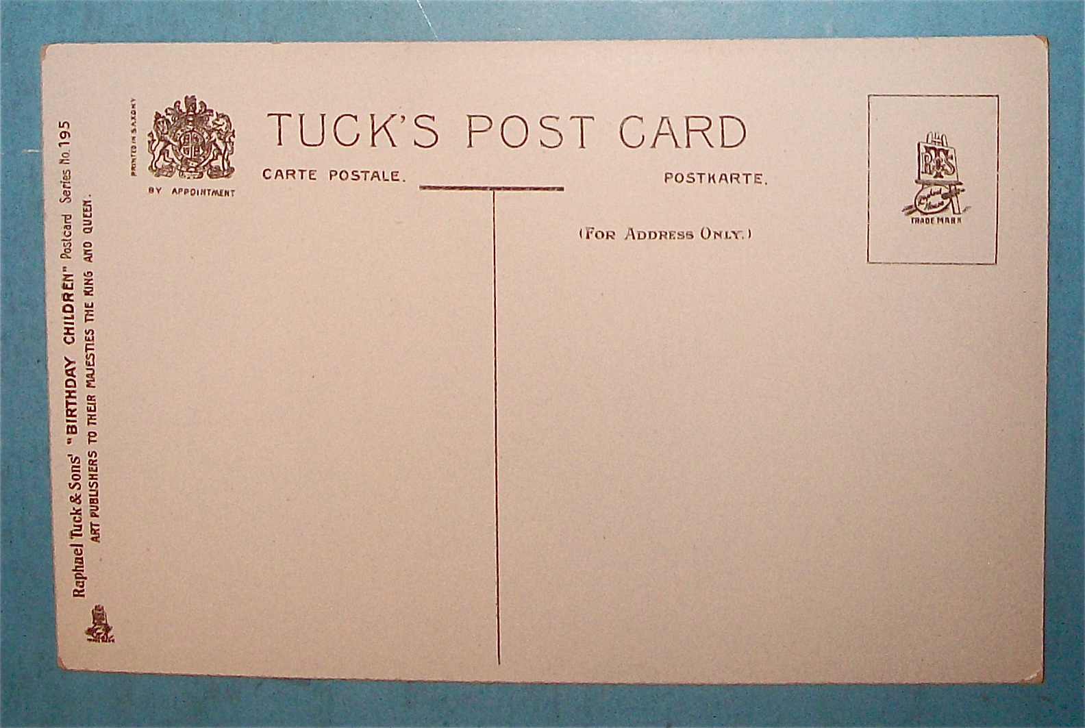 Birthday Children Postcard By Tuck's with Child Sitting
