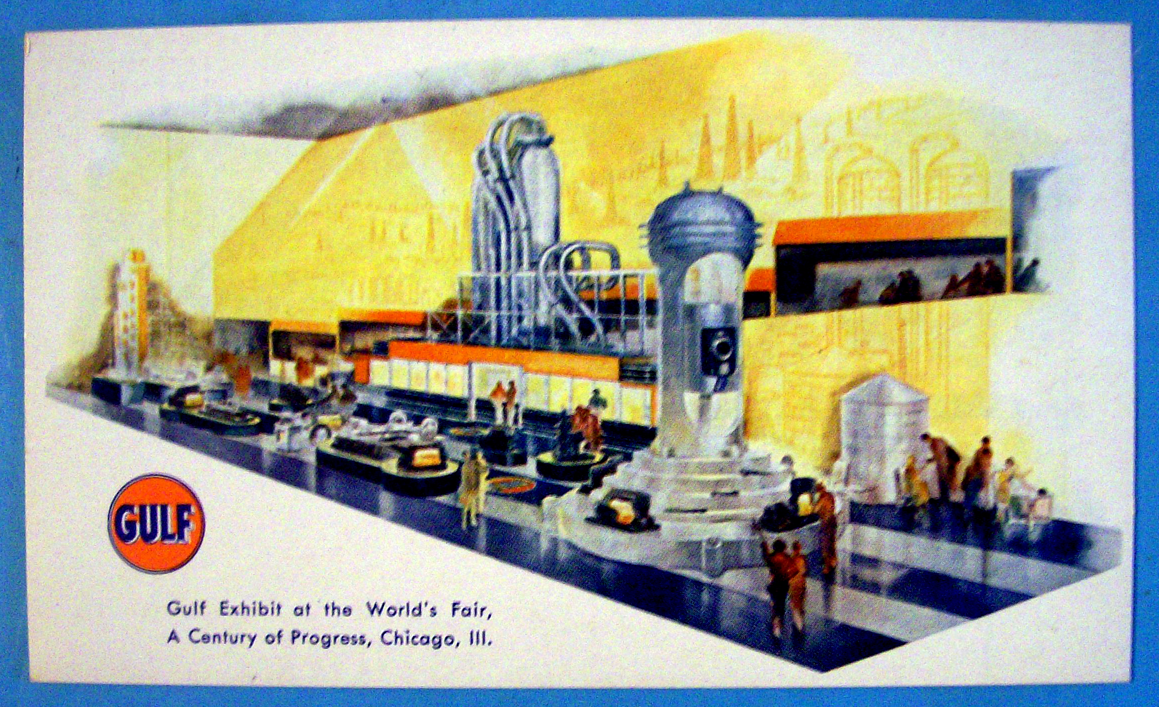1933 Century of Progress, Gulf Exhibit Postcard