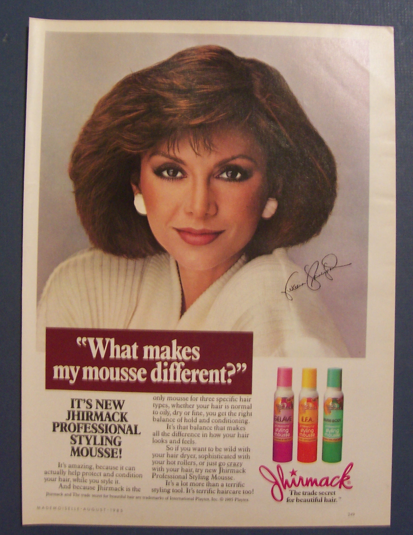 1985  Jhirmack  Shampoo  with  Victoria  Principal