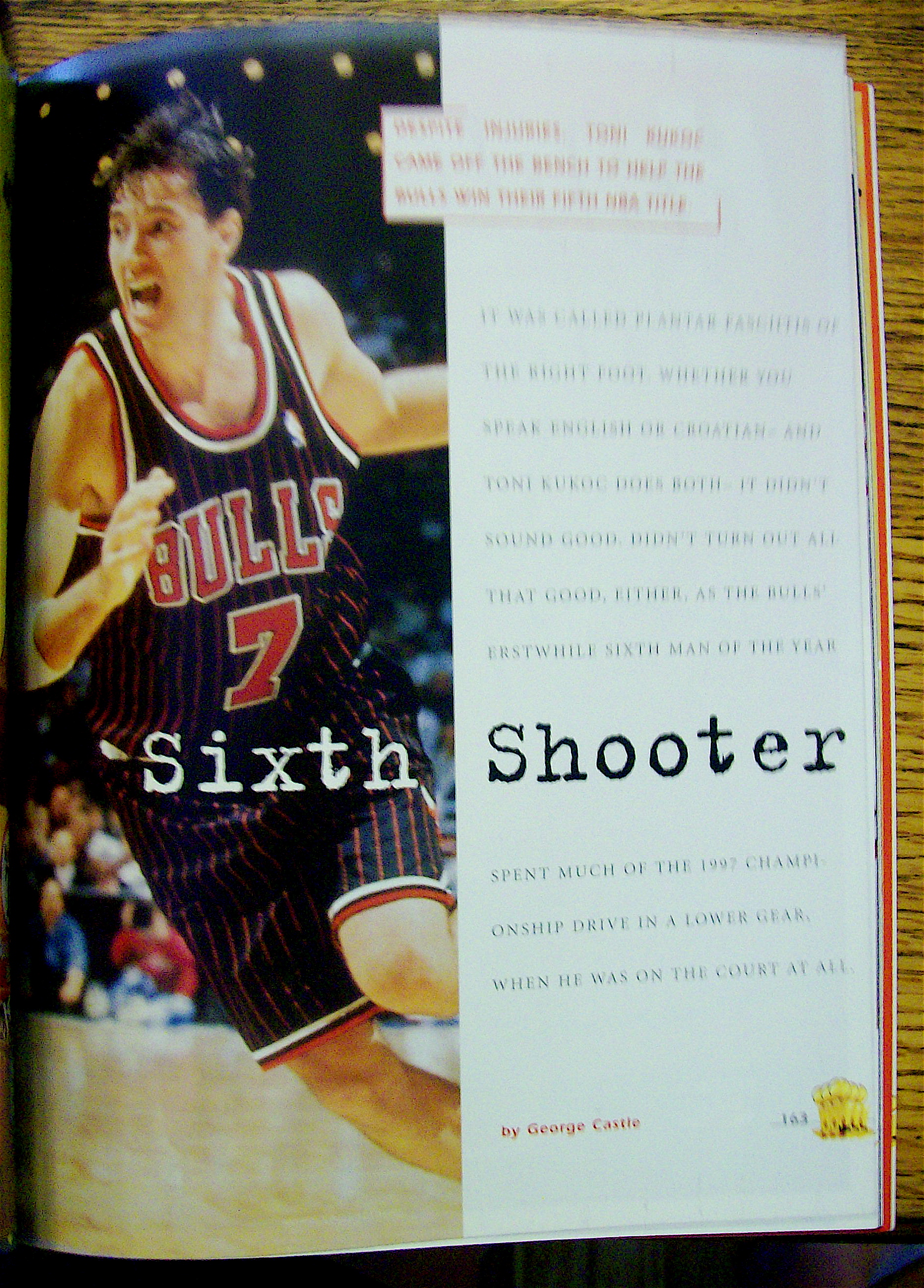 Bullpen Official Program Of The Chicago Bulls 1997-98
