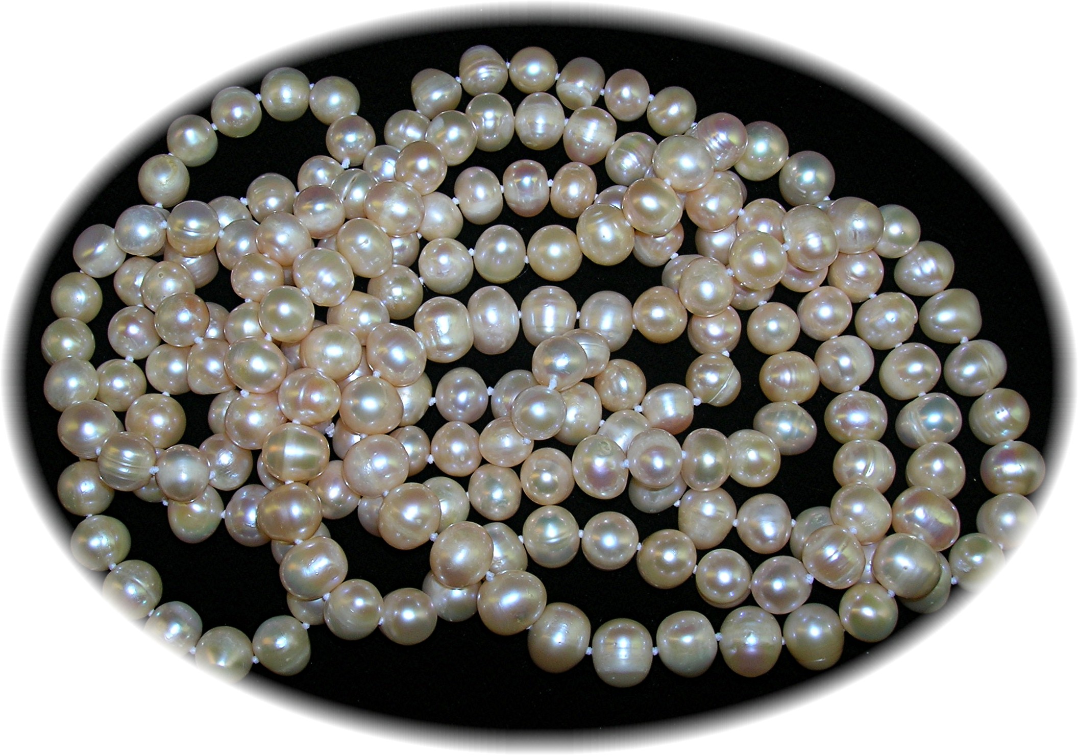 69 Inches Genuine PINK Freshwater Pearls 8 1/2mm
