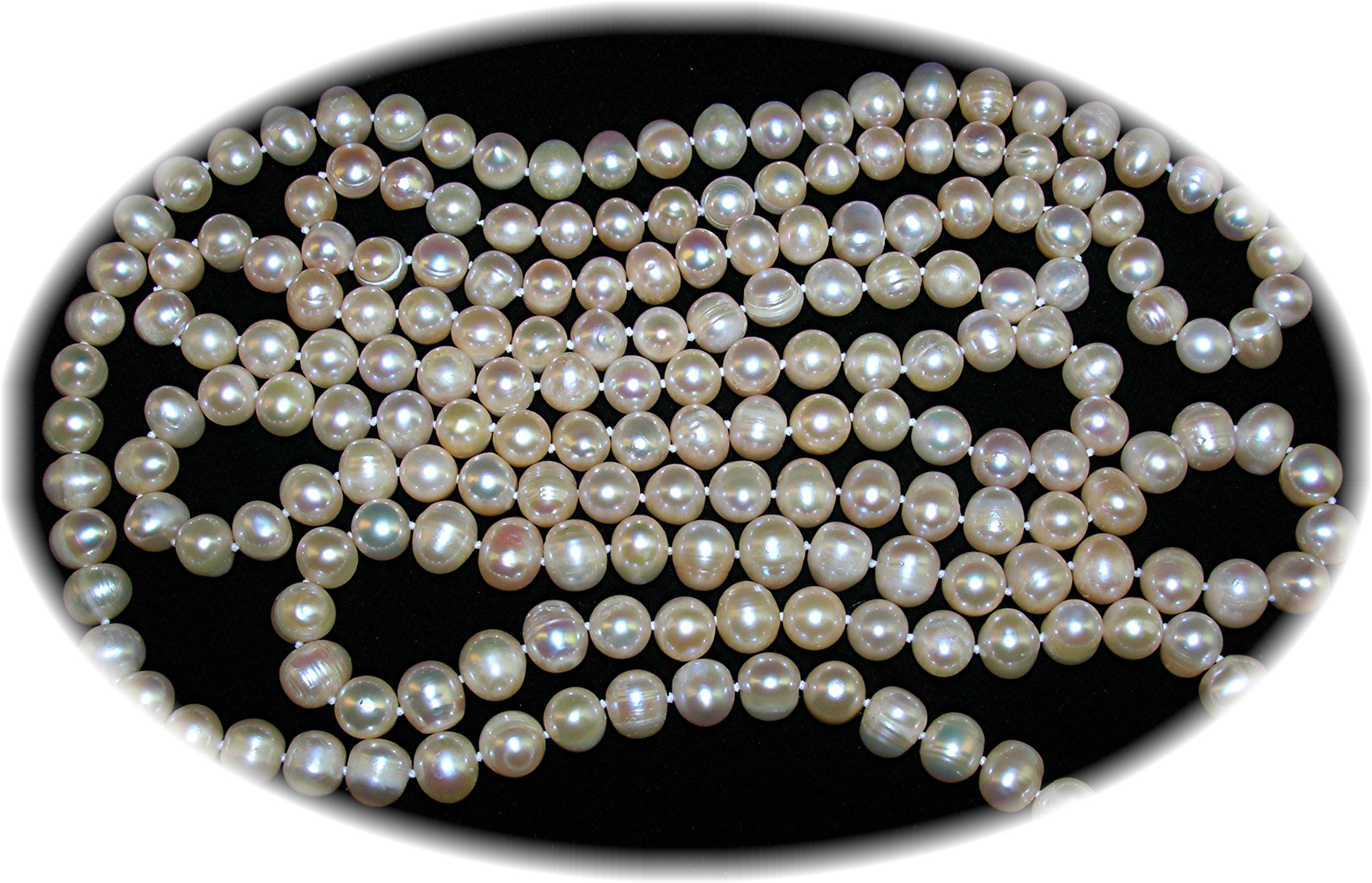 69 Inches Genuine PINK Freshwater Pearls 8 1/2mm